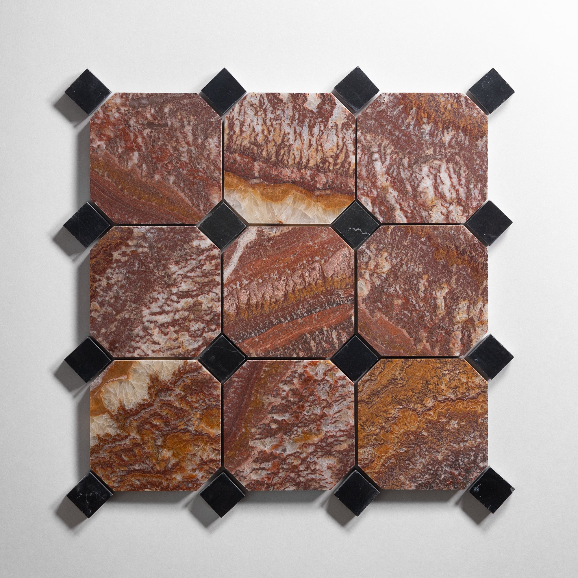 Red Onyx 4" Octagon