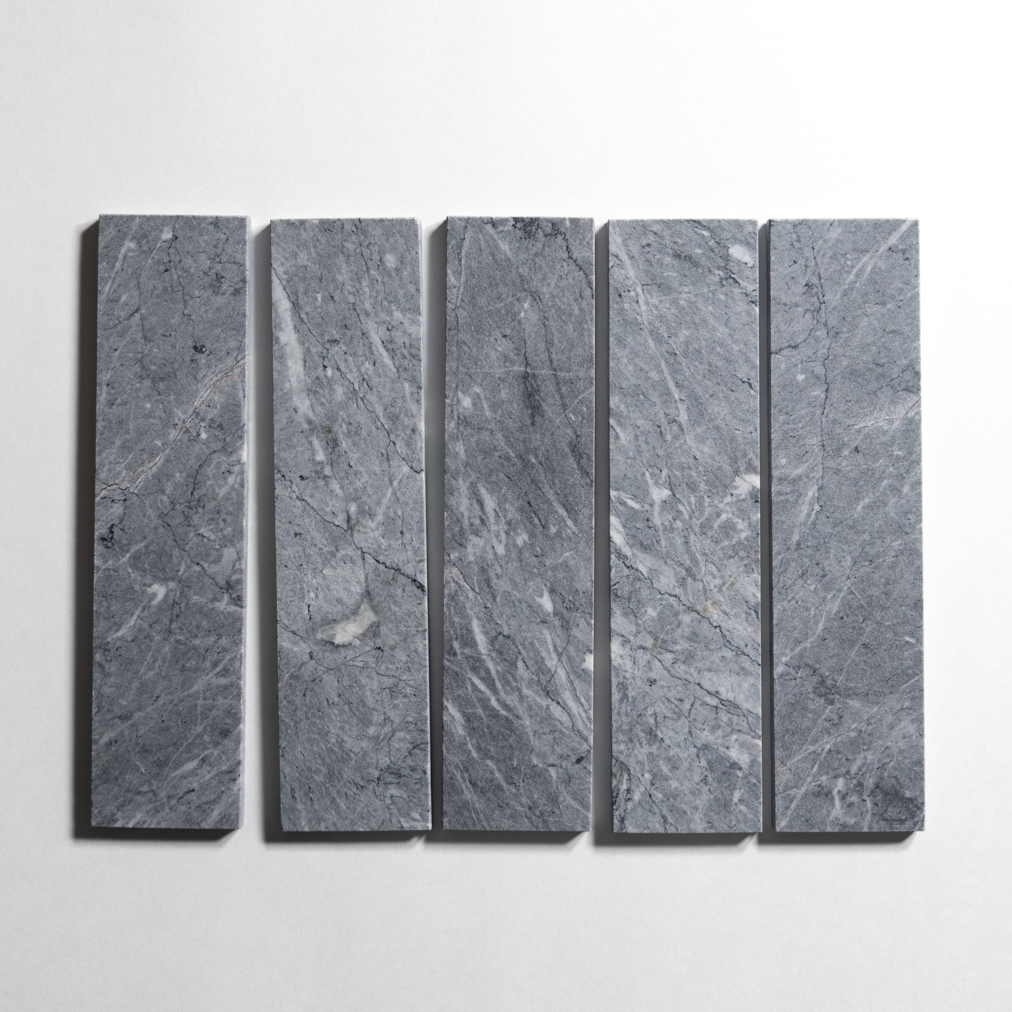 Riviera Gray 3" x 12" - Castelli Marble