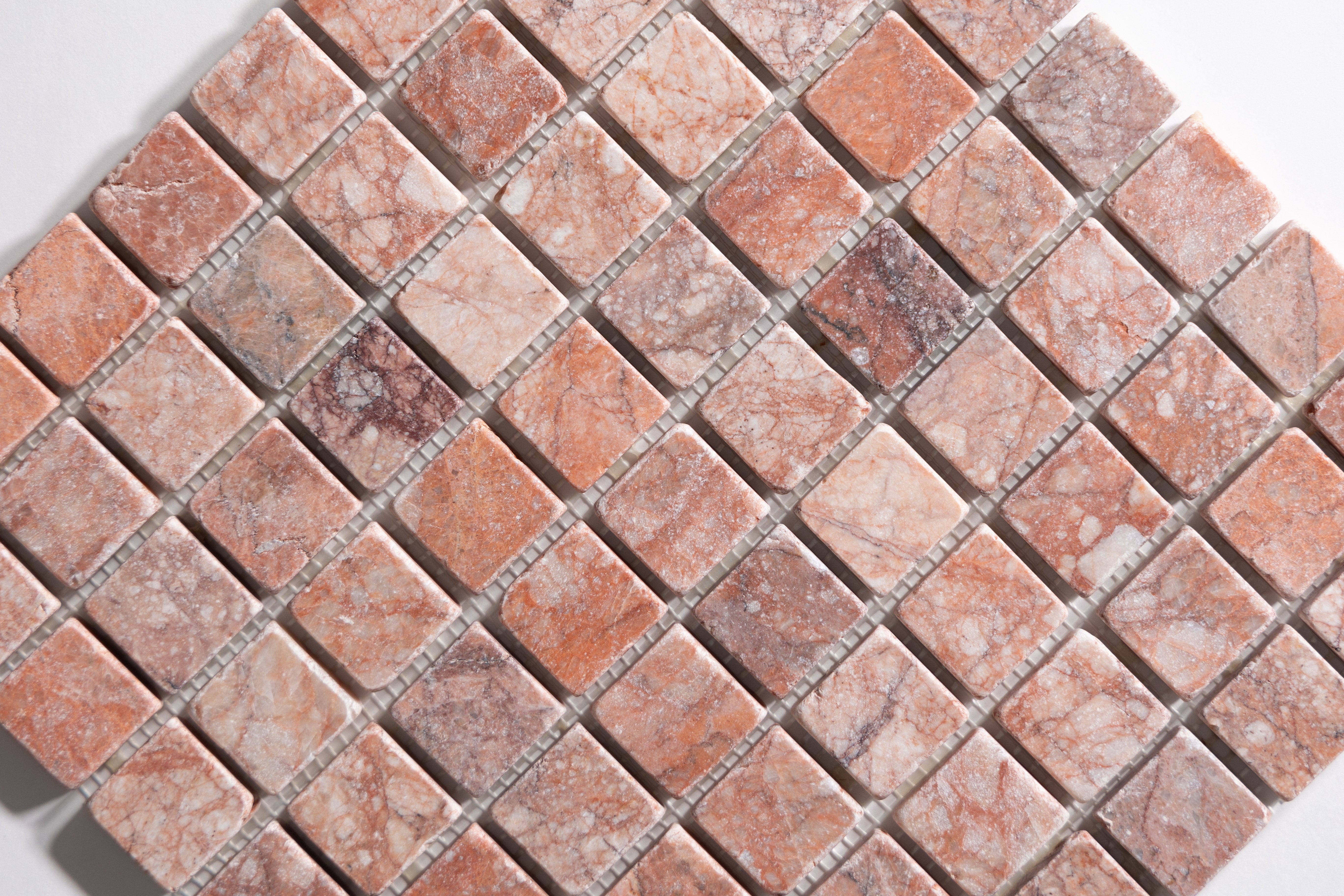 Rojo Breccia 1 1/4" Tumbled Mosaic