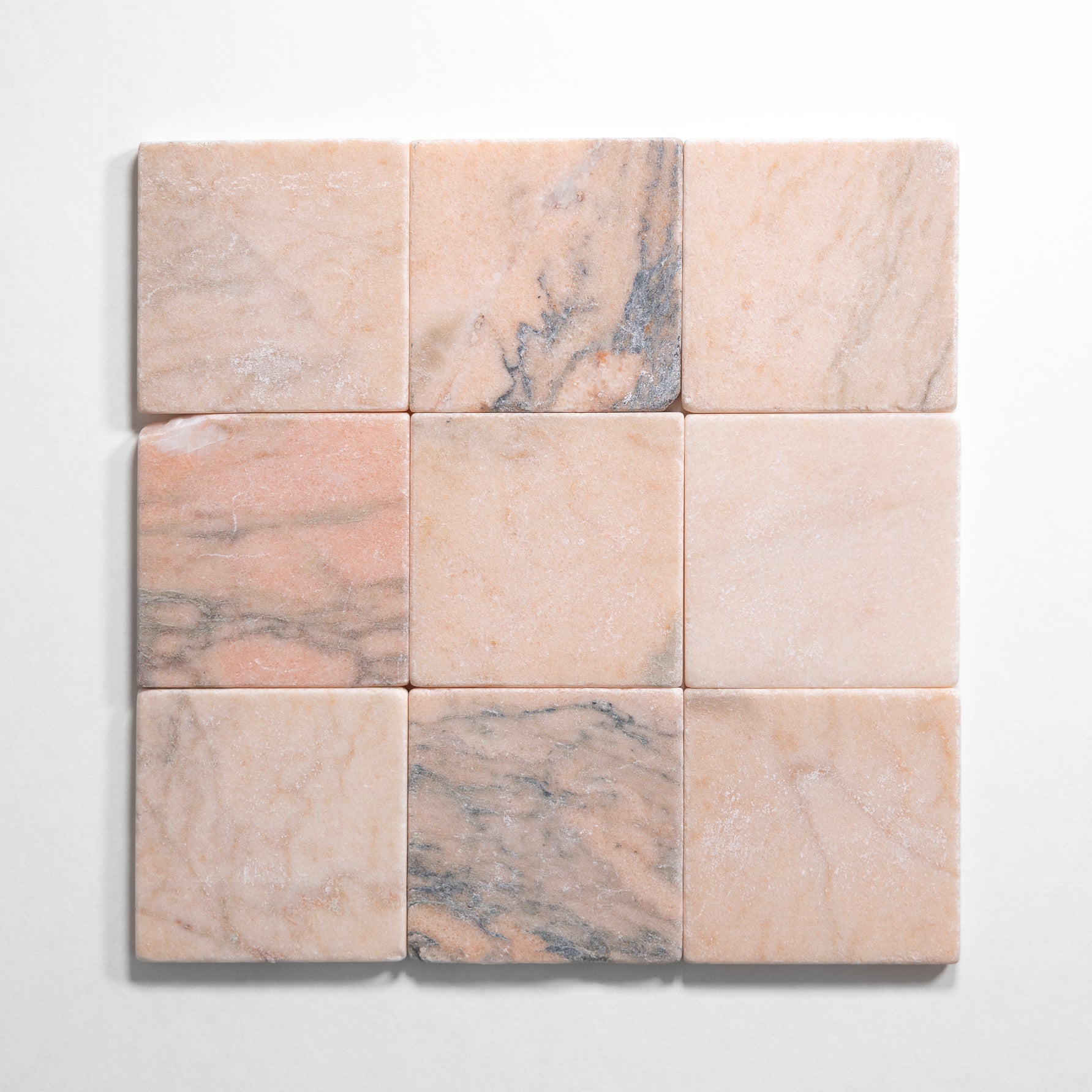 Rosso Portugalo 4"x4" Tumbled - Castelli Marble