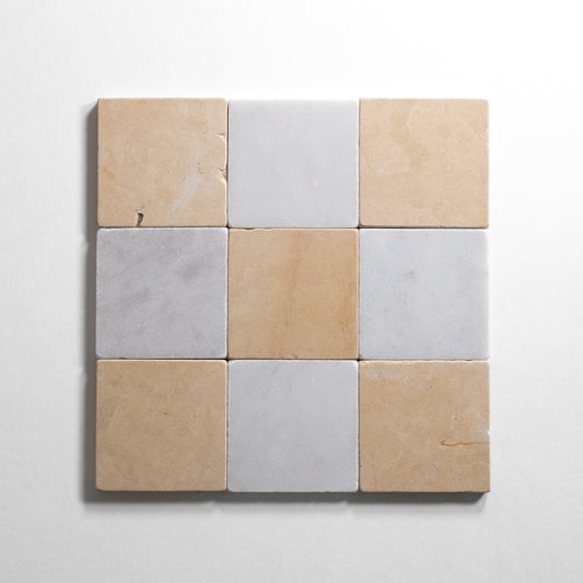 San Mateo & Bianco 4"x4" Tumbled
