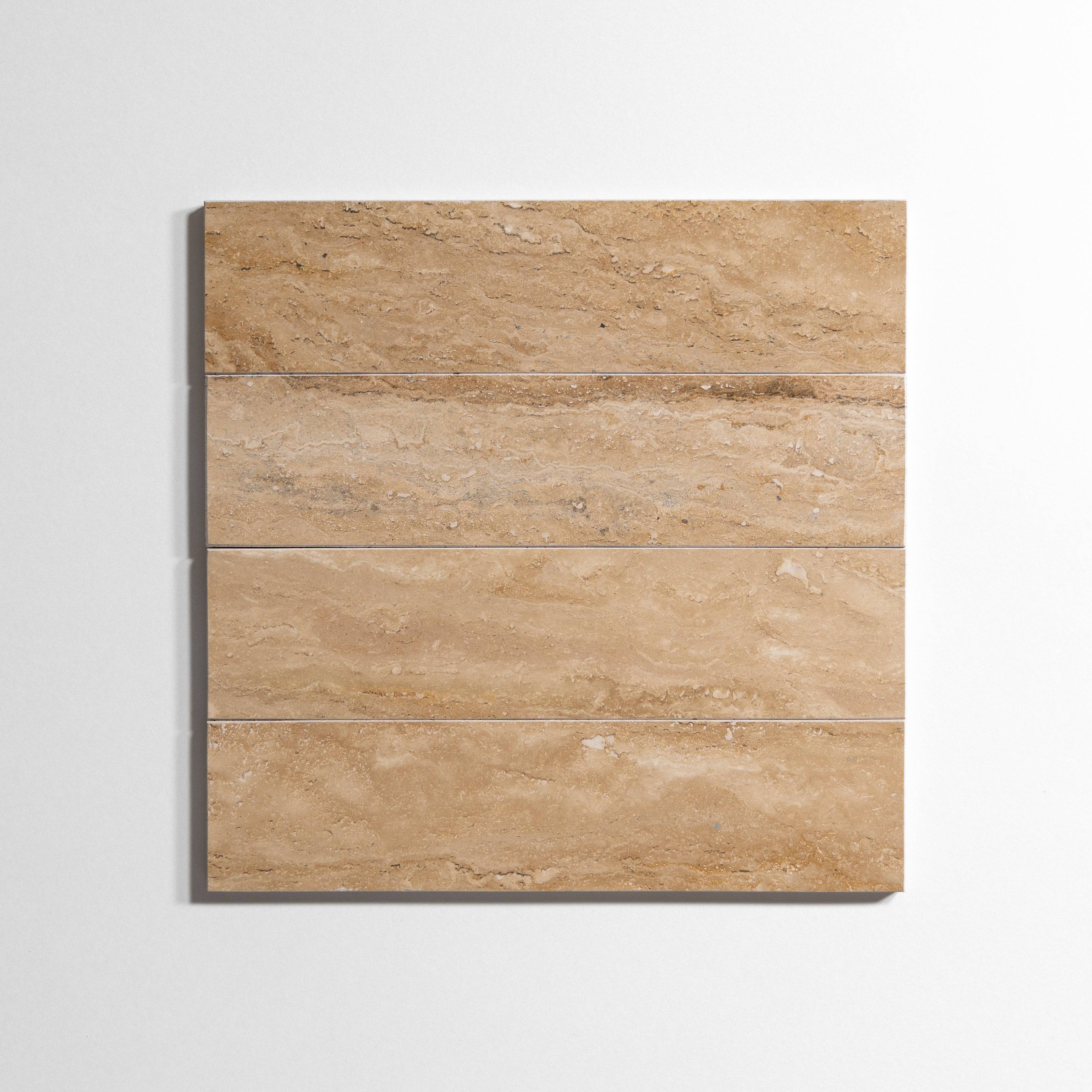 Savana Travertine 3" x 12" - Castelli Marble