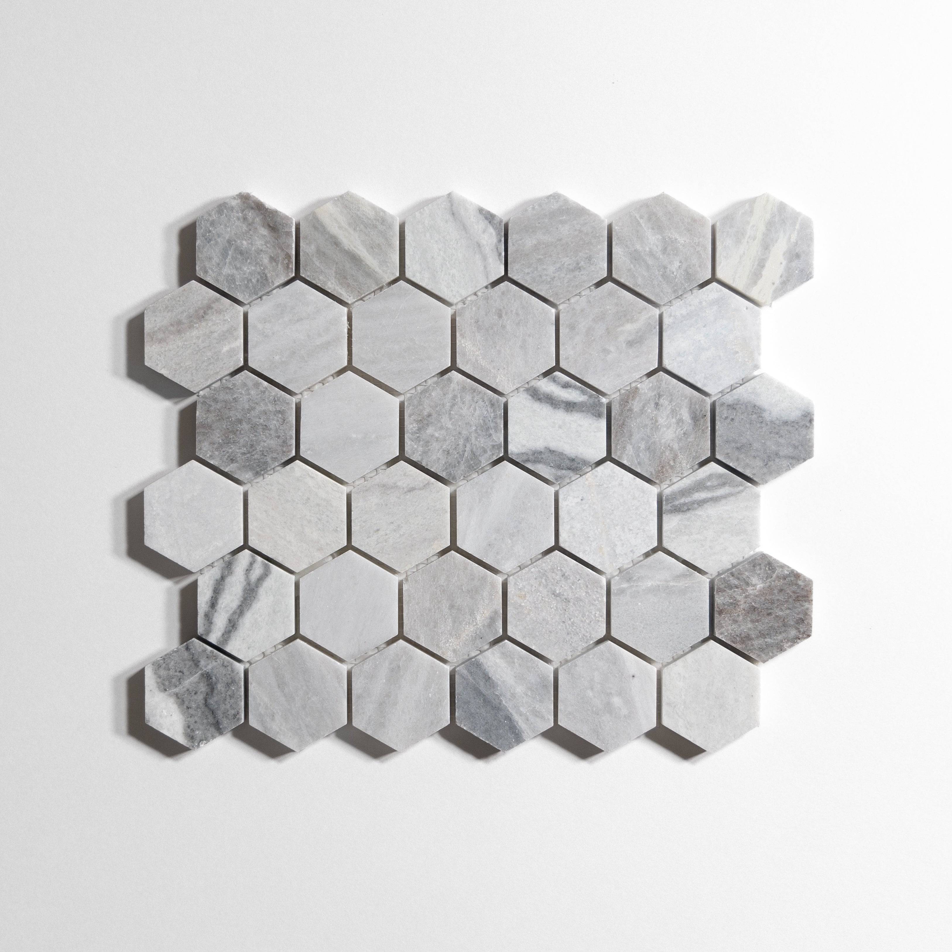 Silver Mist  Hexagon - Castelli Marble