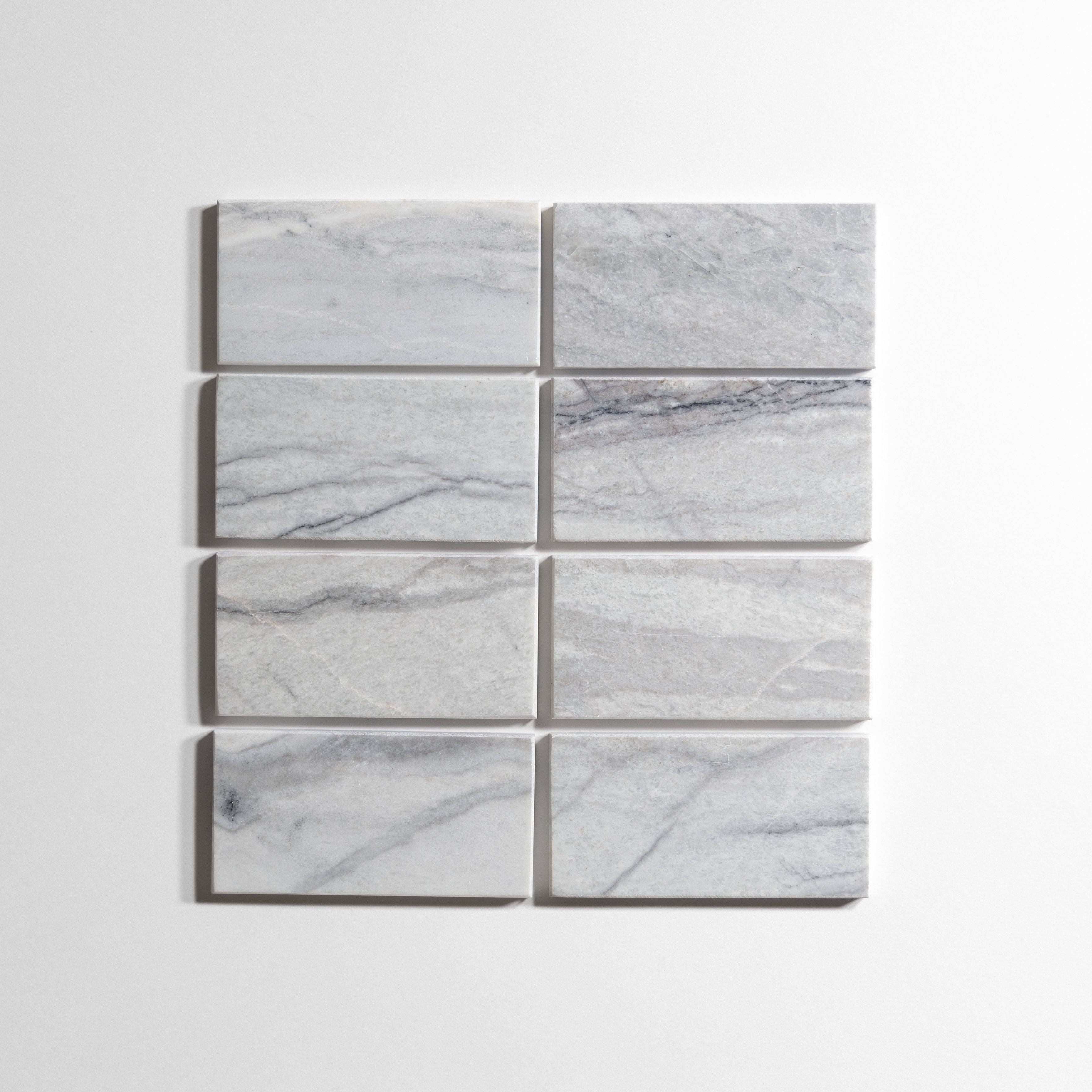 Silver Mist  3" x 6" - Castelli Marble