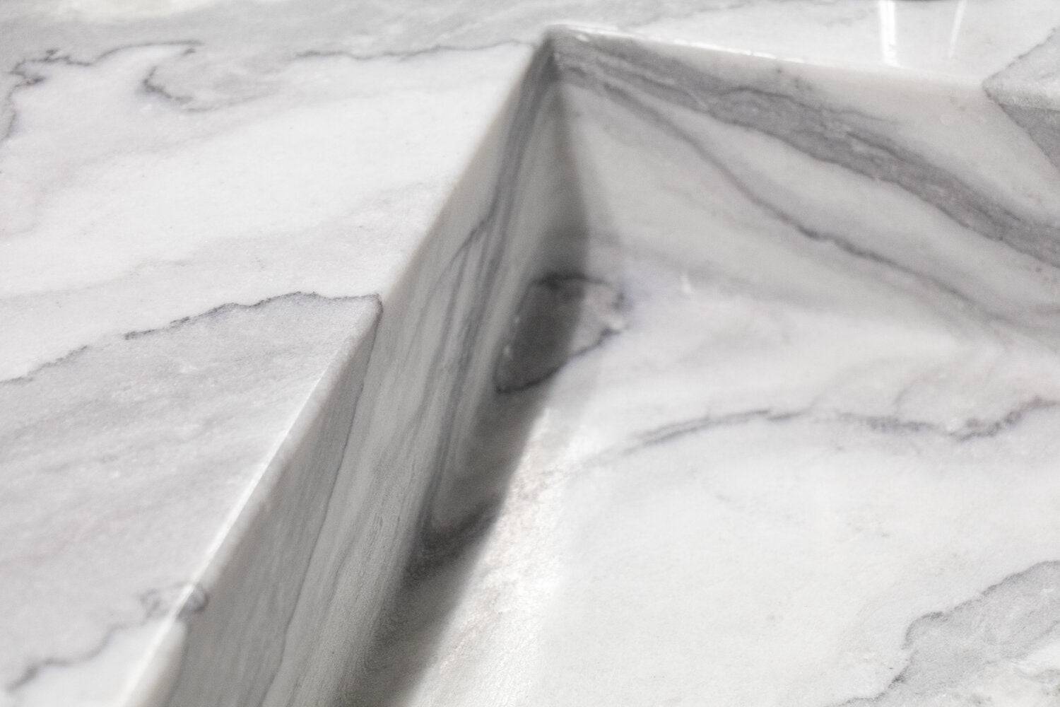 Silver Mist Floating Vanity - Castelli Marble