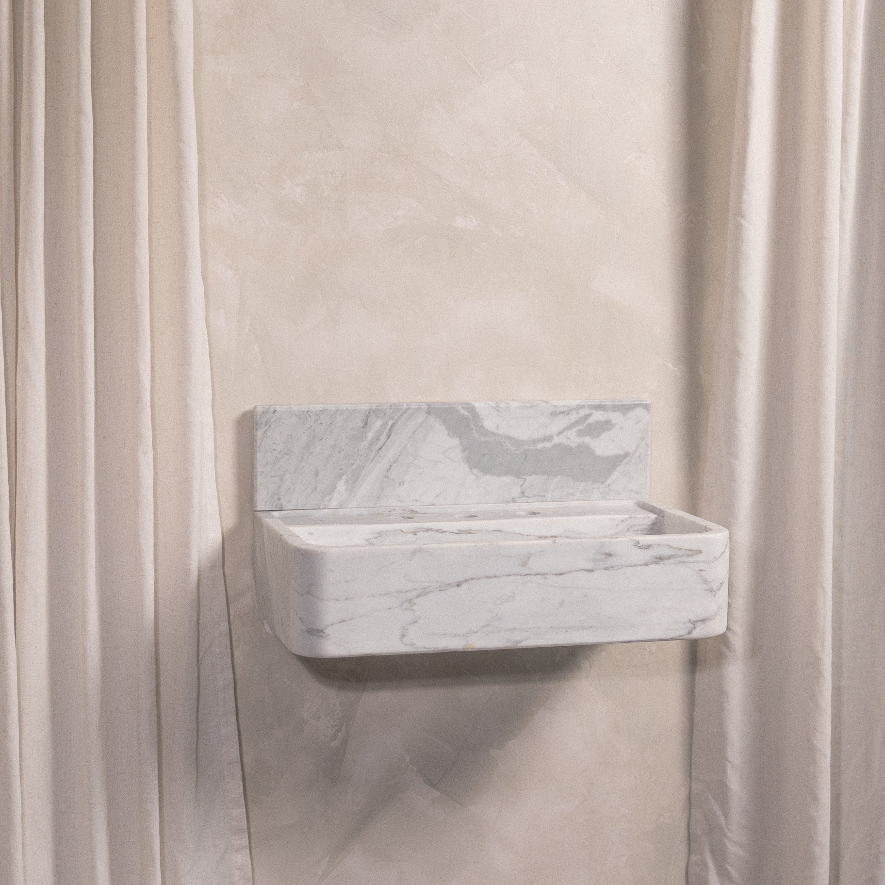 Statuary Sink Vessel 3 Hole deck mount - Castelli Marble