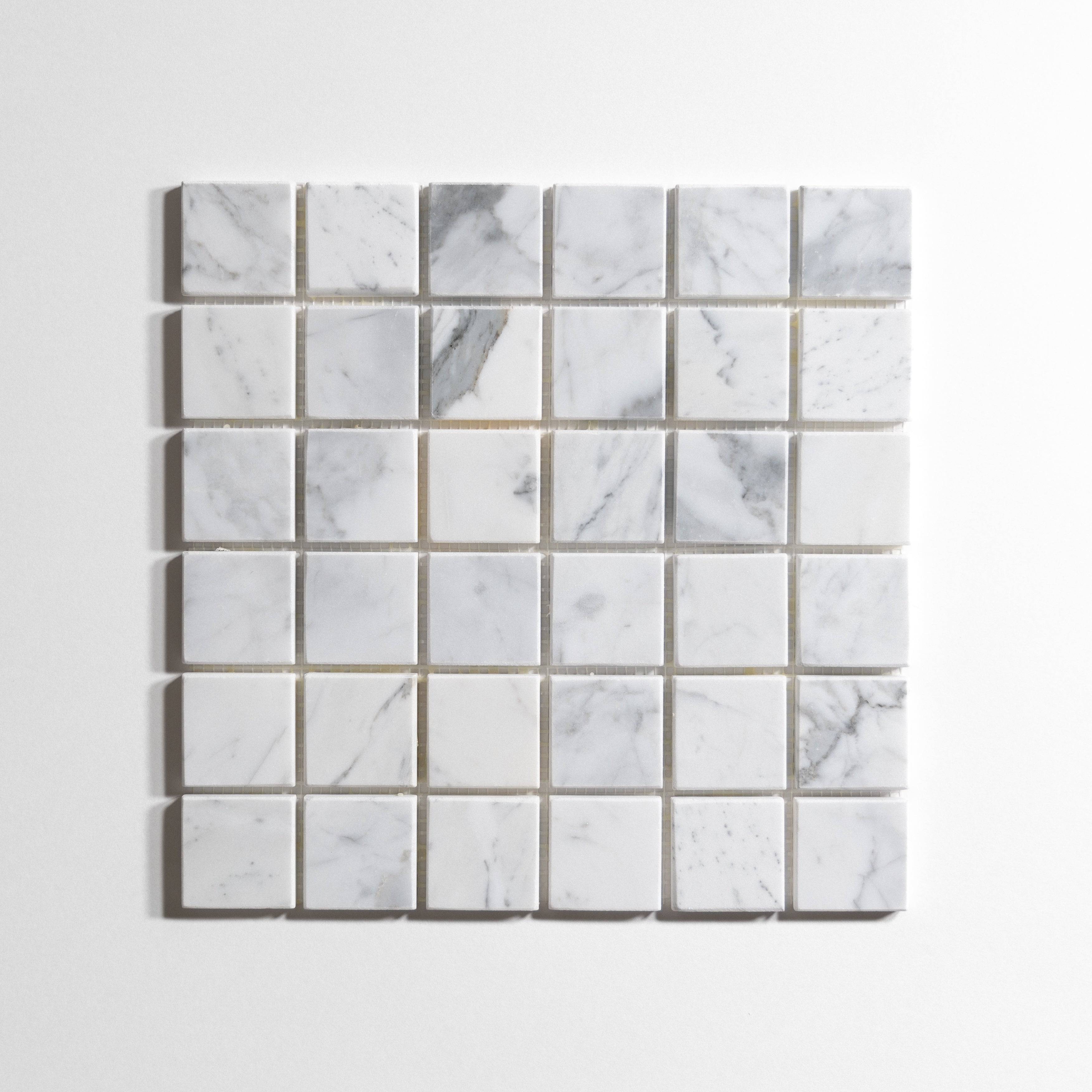 Statuary 2" x 2" Polished Marble Tiles