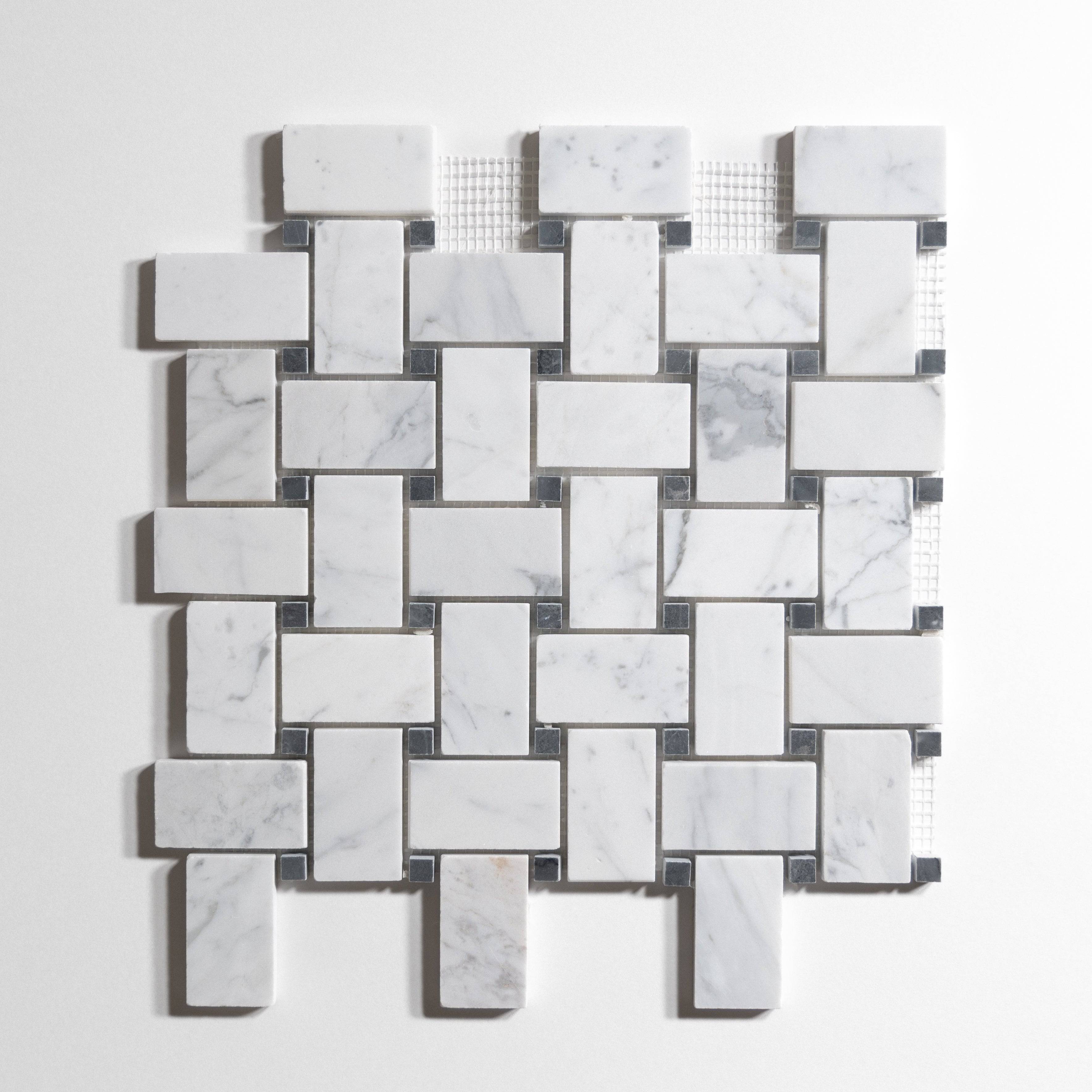 Statuary / Bardiglio Basket Weave - Castelli Marble