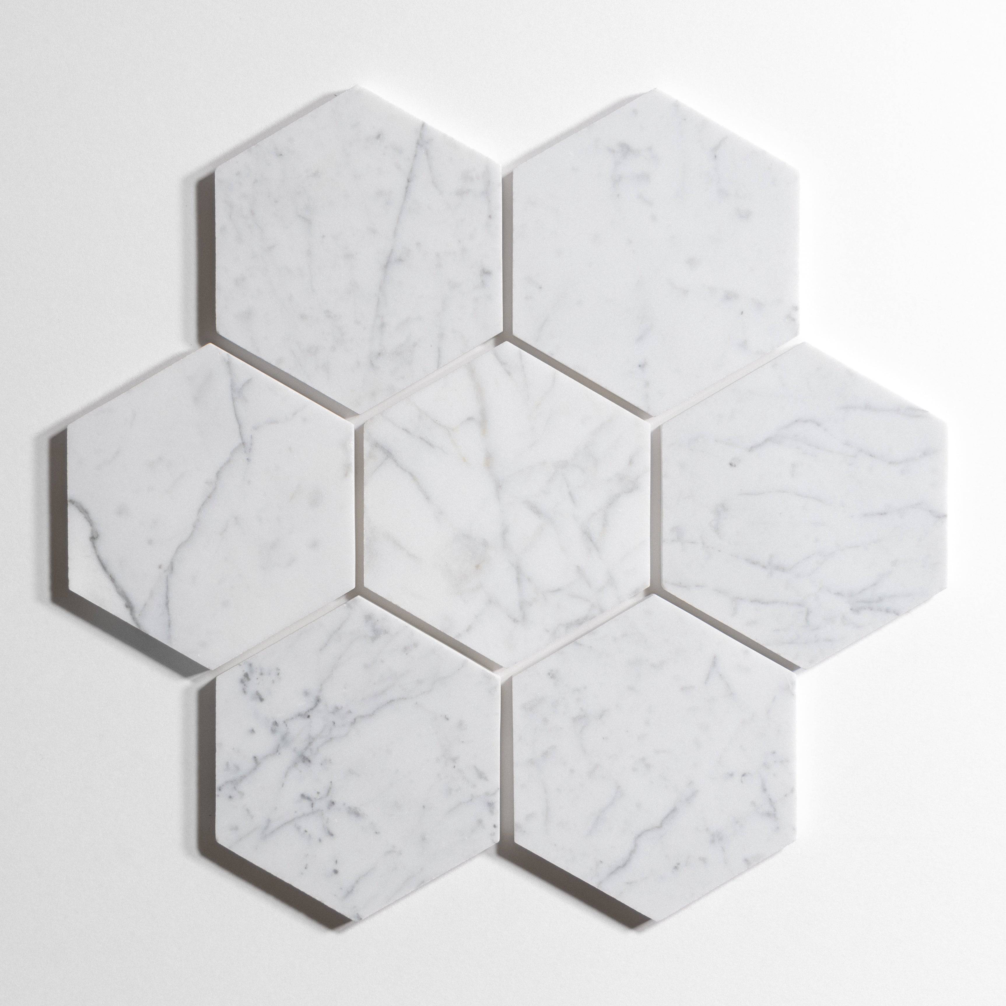 Statuary 5" Hexagon - Castelli Marble