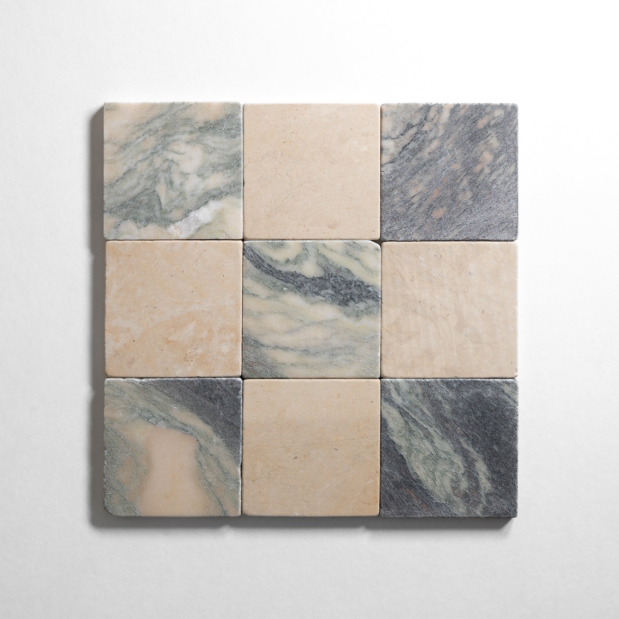 Thala Beige & Cipollino Ondulato 4"x4" Tumbled