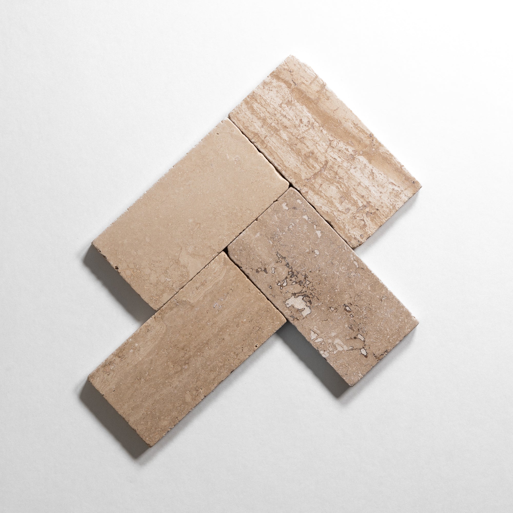 Tumbled Travertine Blend 3"x6"