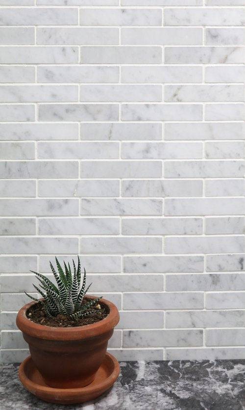 Venatino Carrara  Mini Brick - Castelli Marble