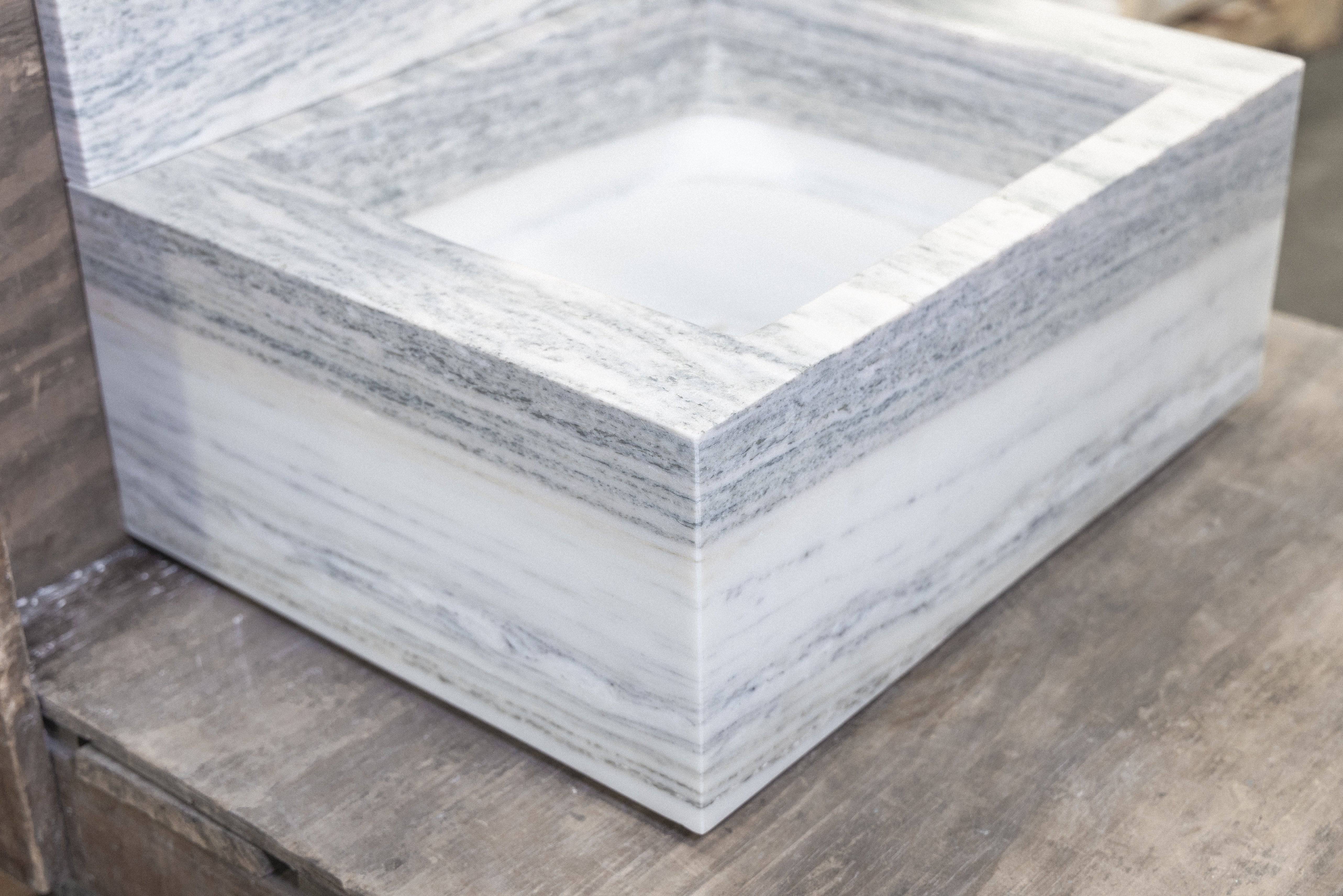 Breccia Capria Floating Sink - Castelli Marble