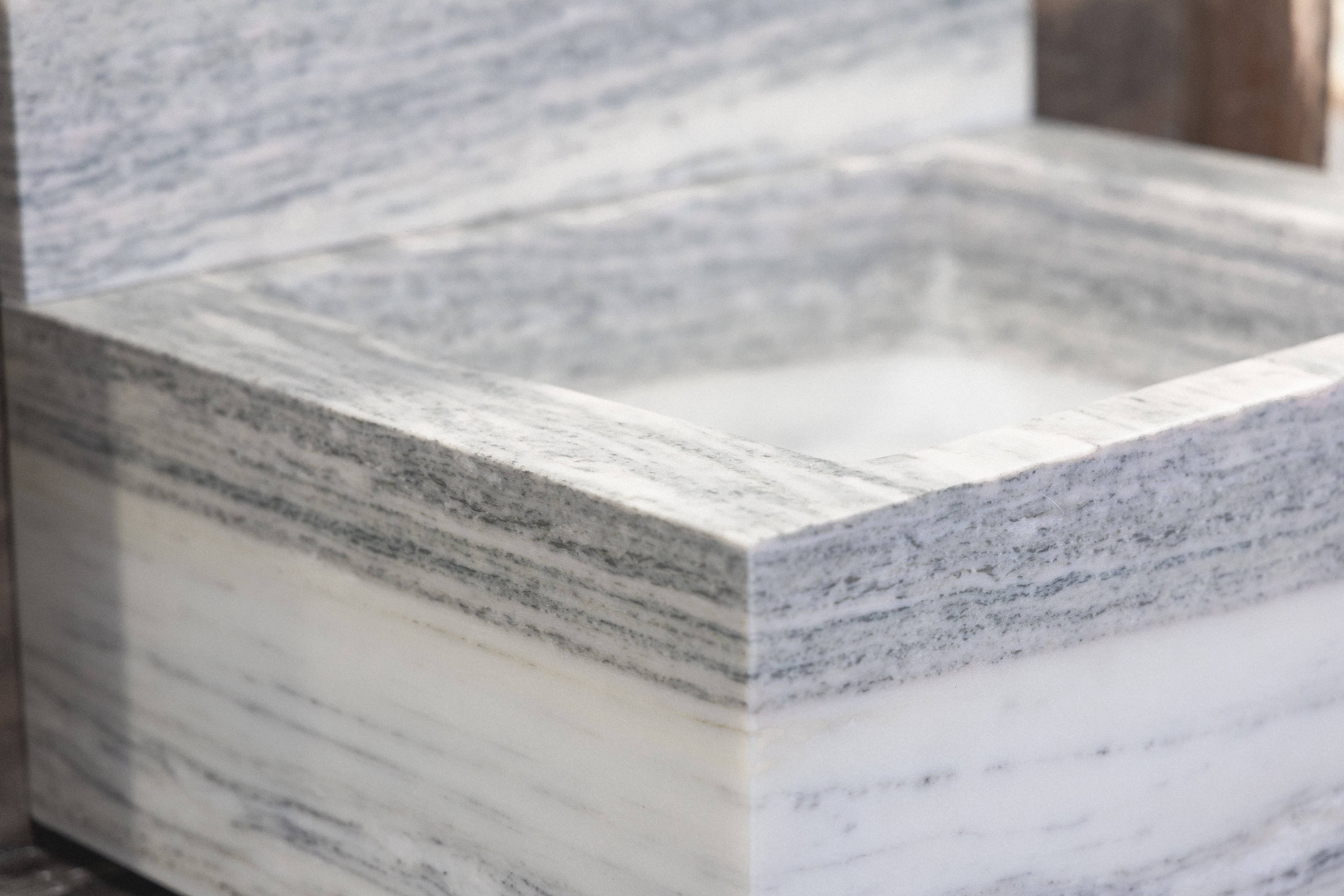 Breccia Capria Floating Sink - Castelli Marble