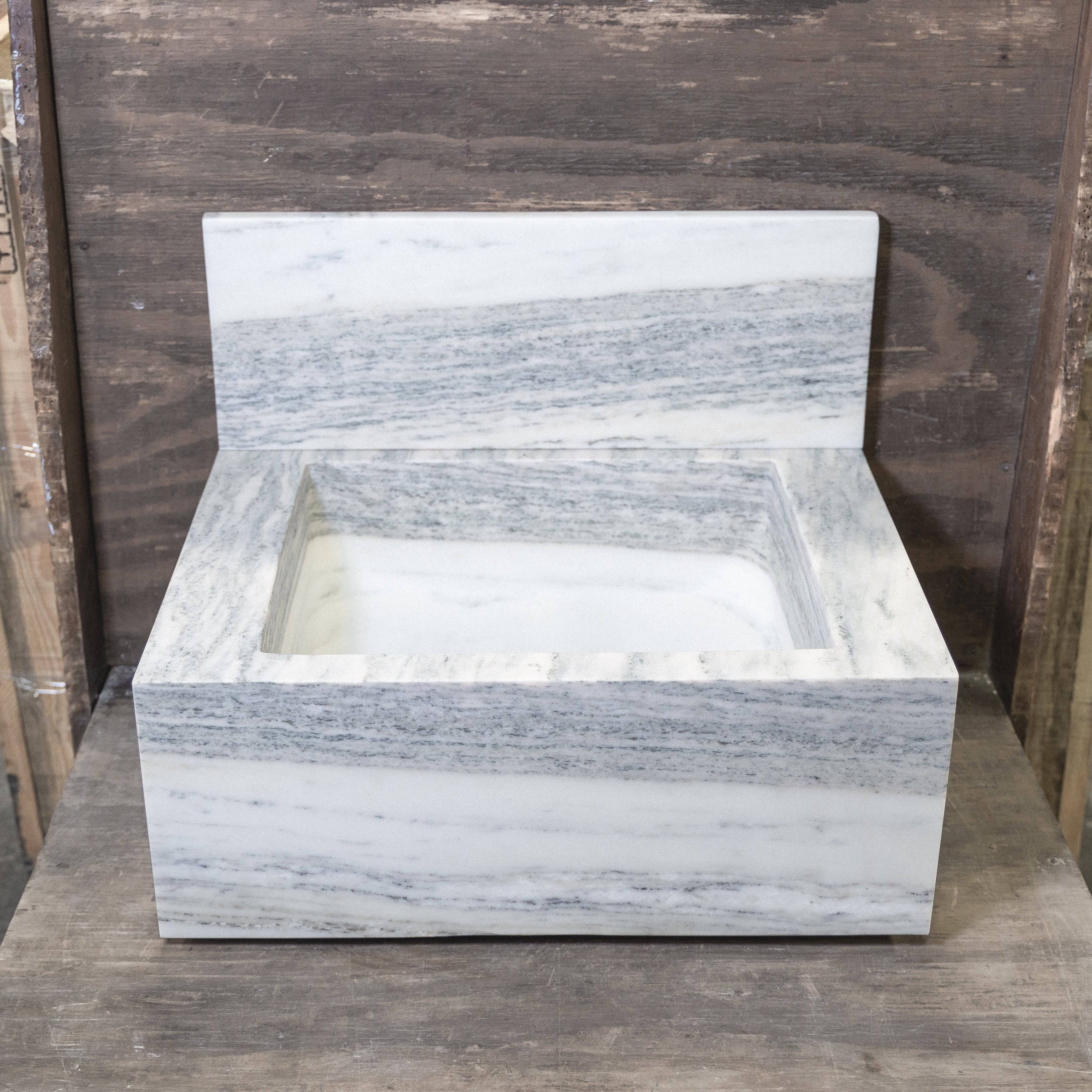 Breccia Capria Floating Sink - Castelli Marble