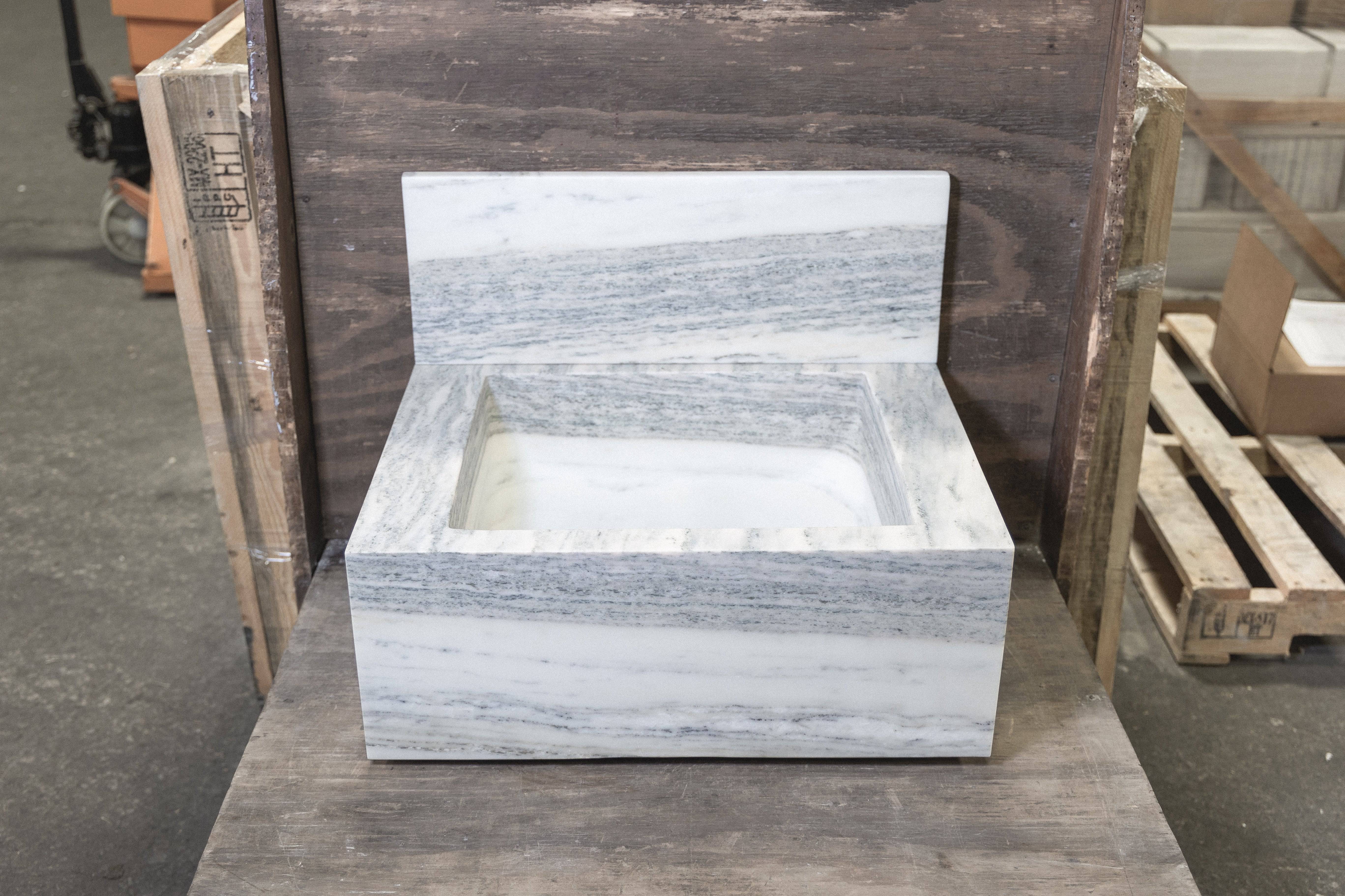 Breccia Capria Floating Sink - Castelli Marble