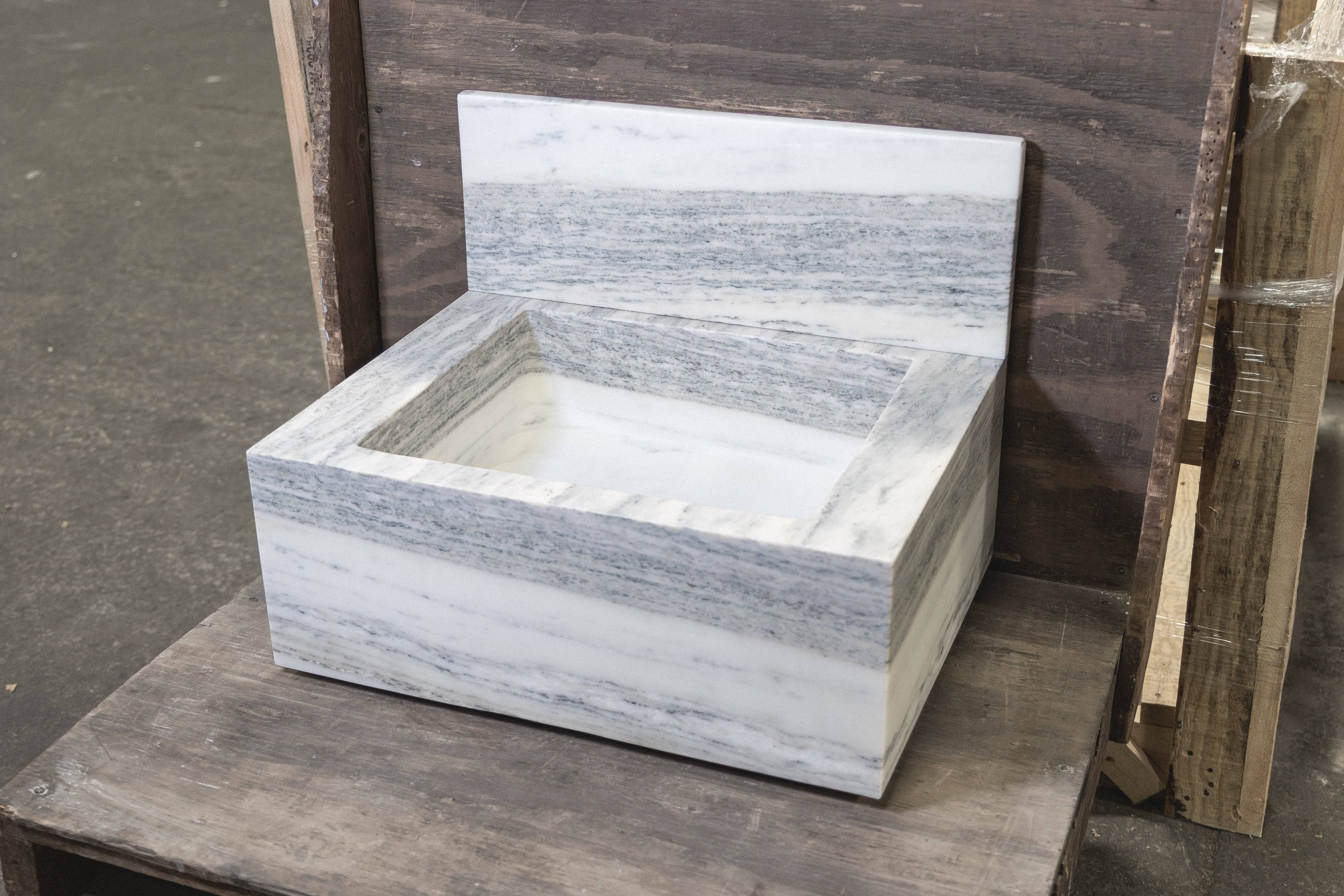 Breccia Capria Floating Sink - Castelli Marble