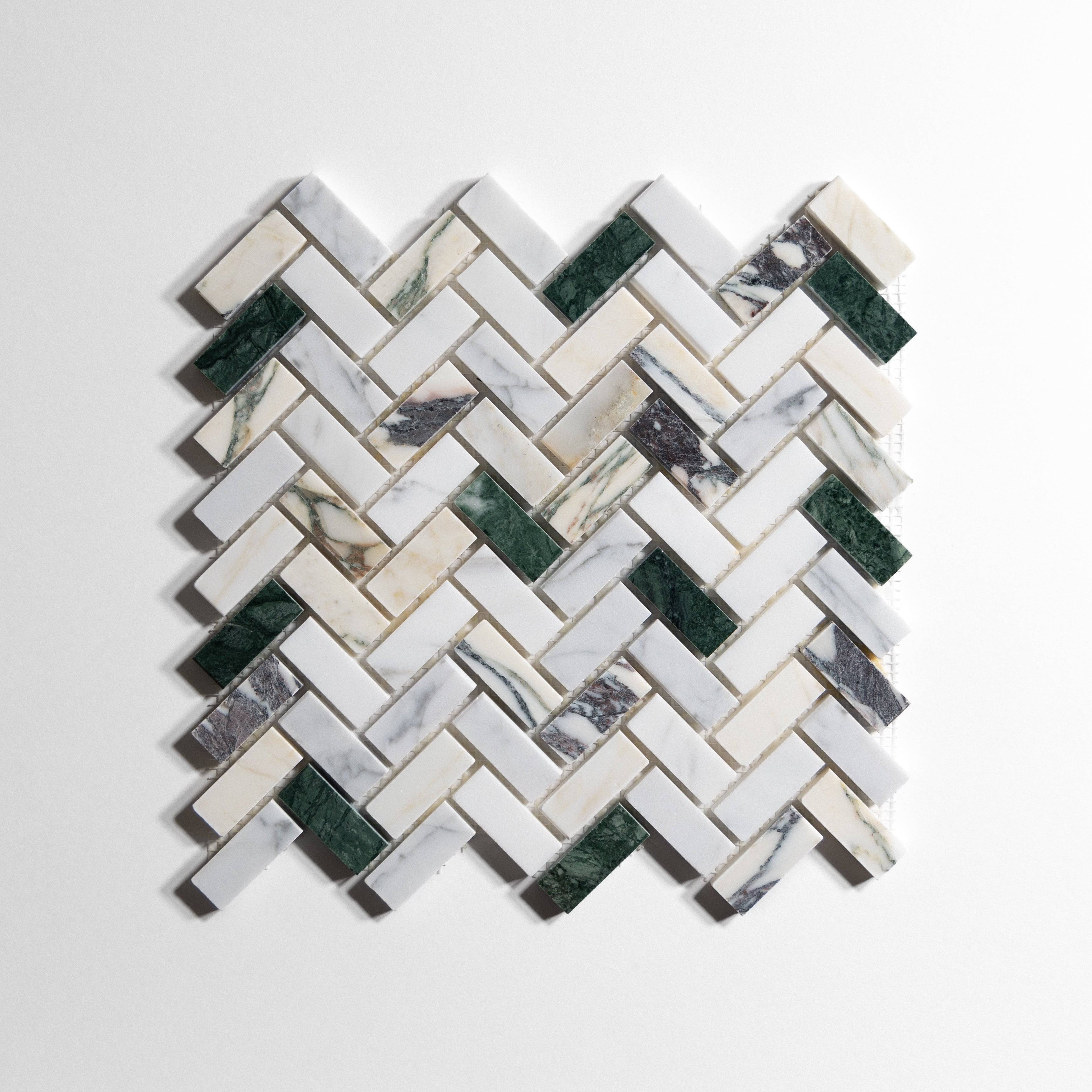 Monet Mini Herringbone - Castelli Marble