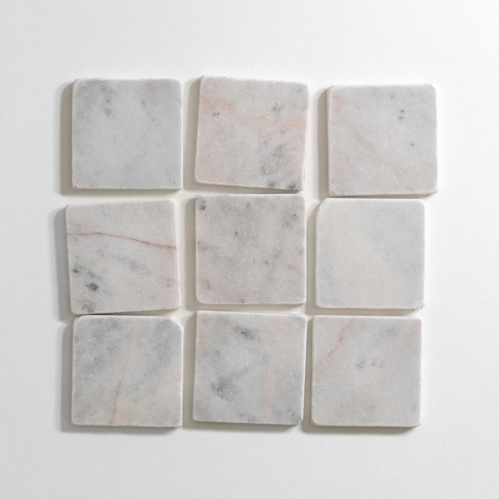 Castelli Marble Inc |White #7 Tumbled Marble Tile