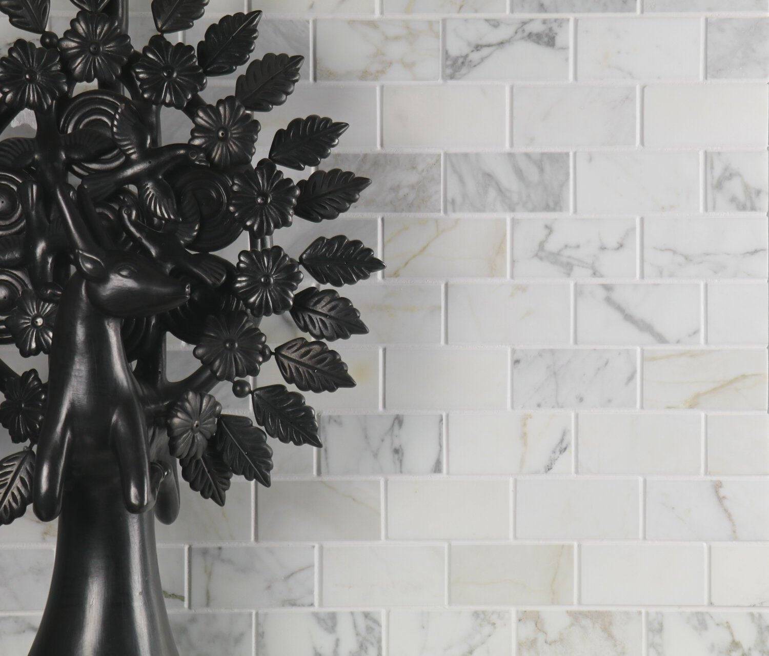 Calacatta 2" x 4" Brick - Castelli Marble