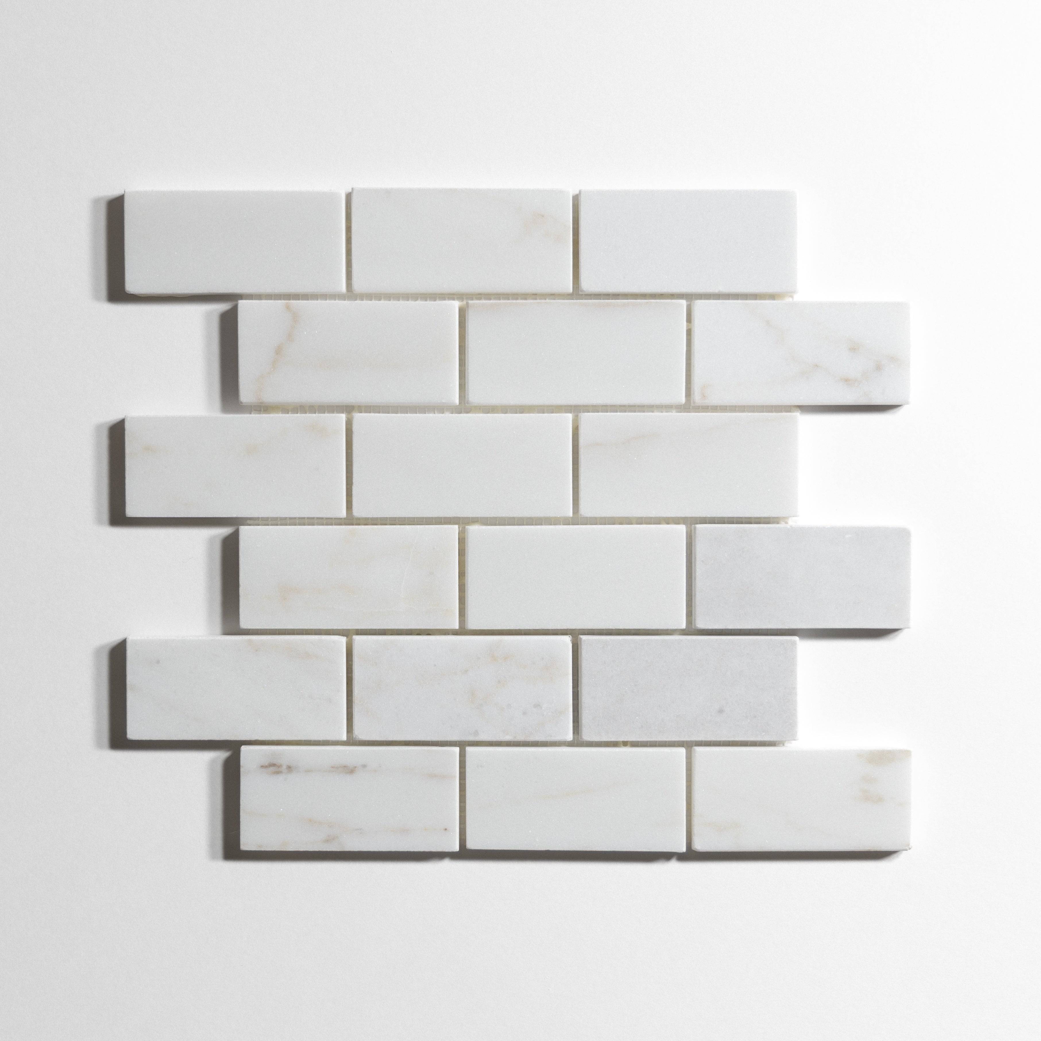 Colorado Calacatta 2" x 4" Brick - Castelli Marble