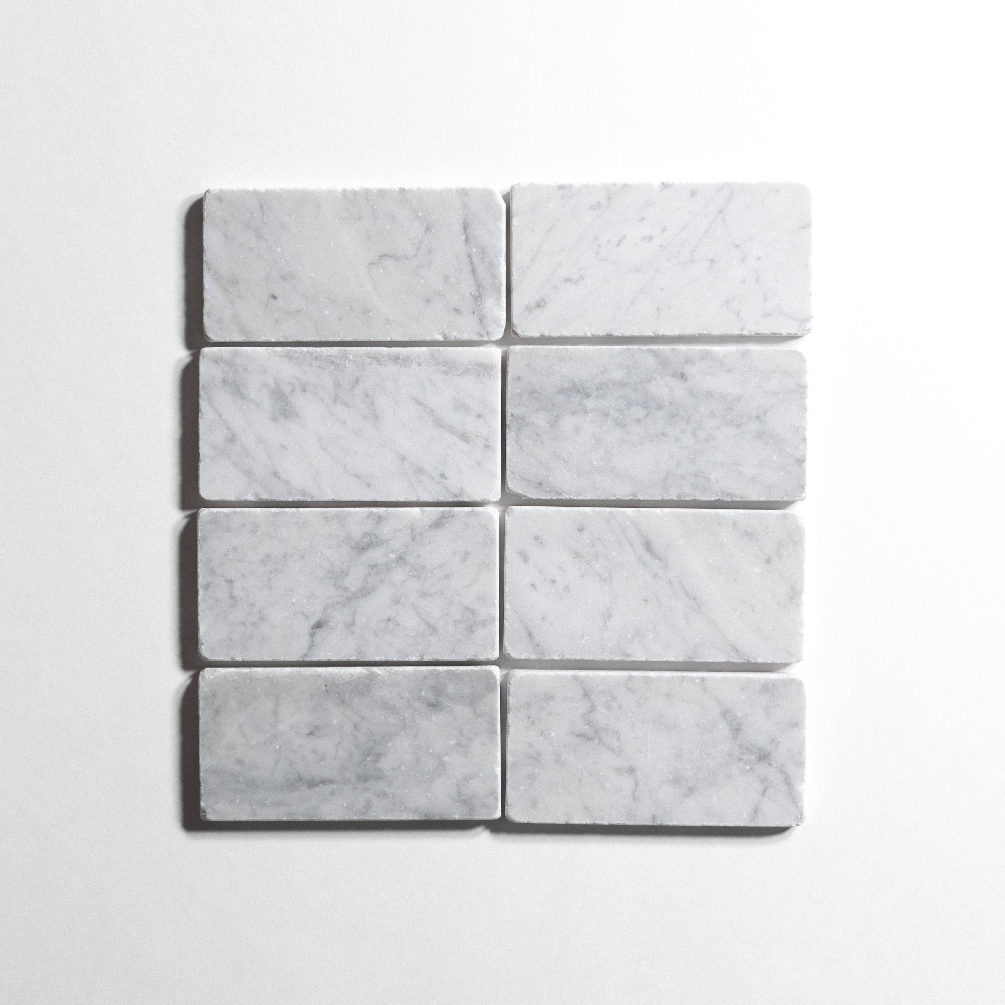 Carrara 3"x6" Tumbled - Castelli Marble