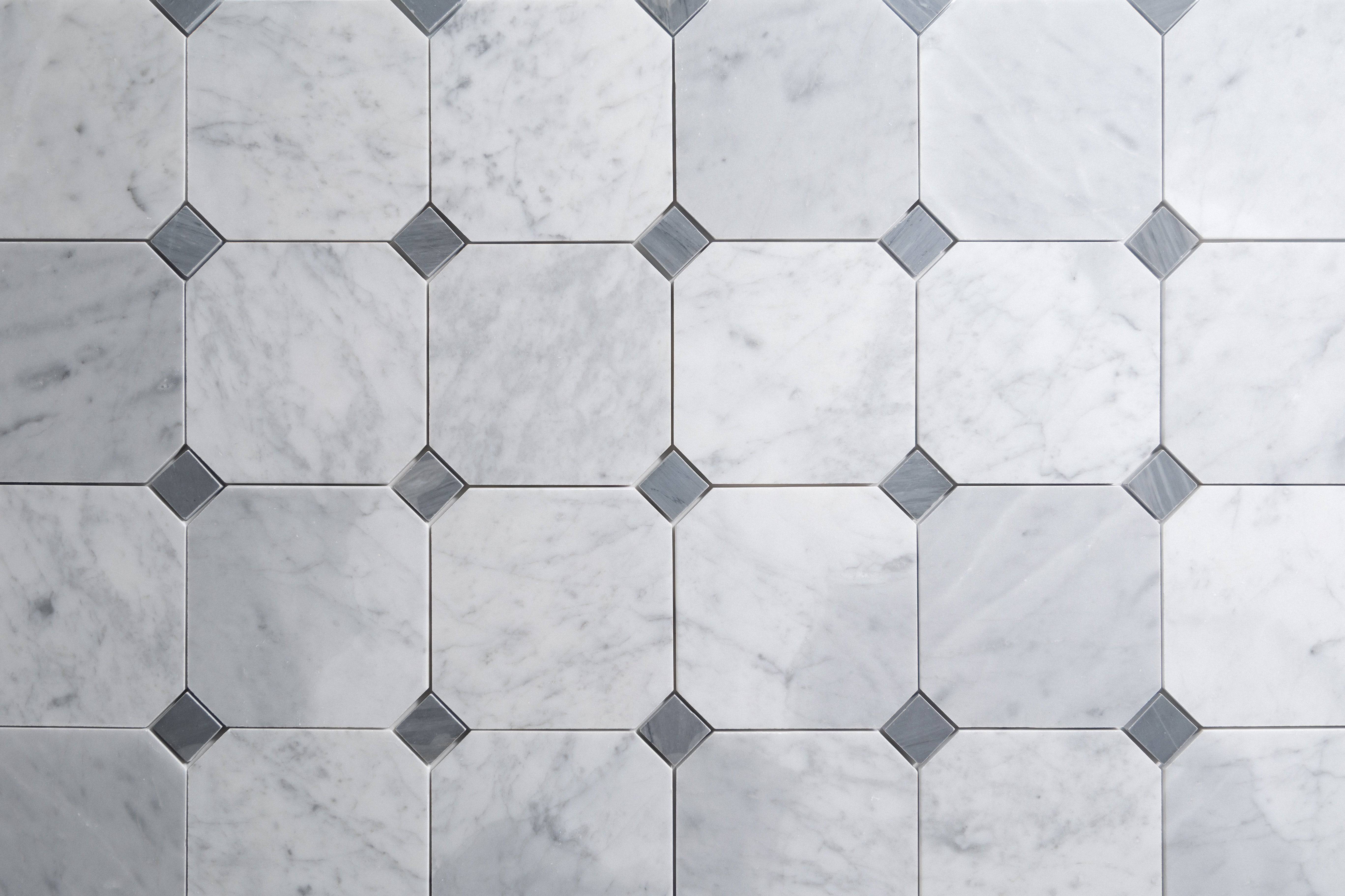 Venatino Carrara Octagon - Castelli Marble