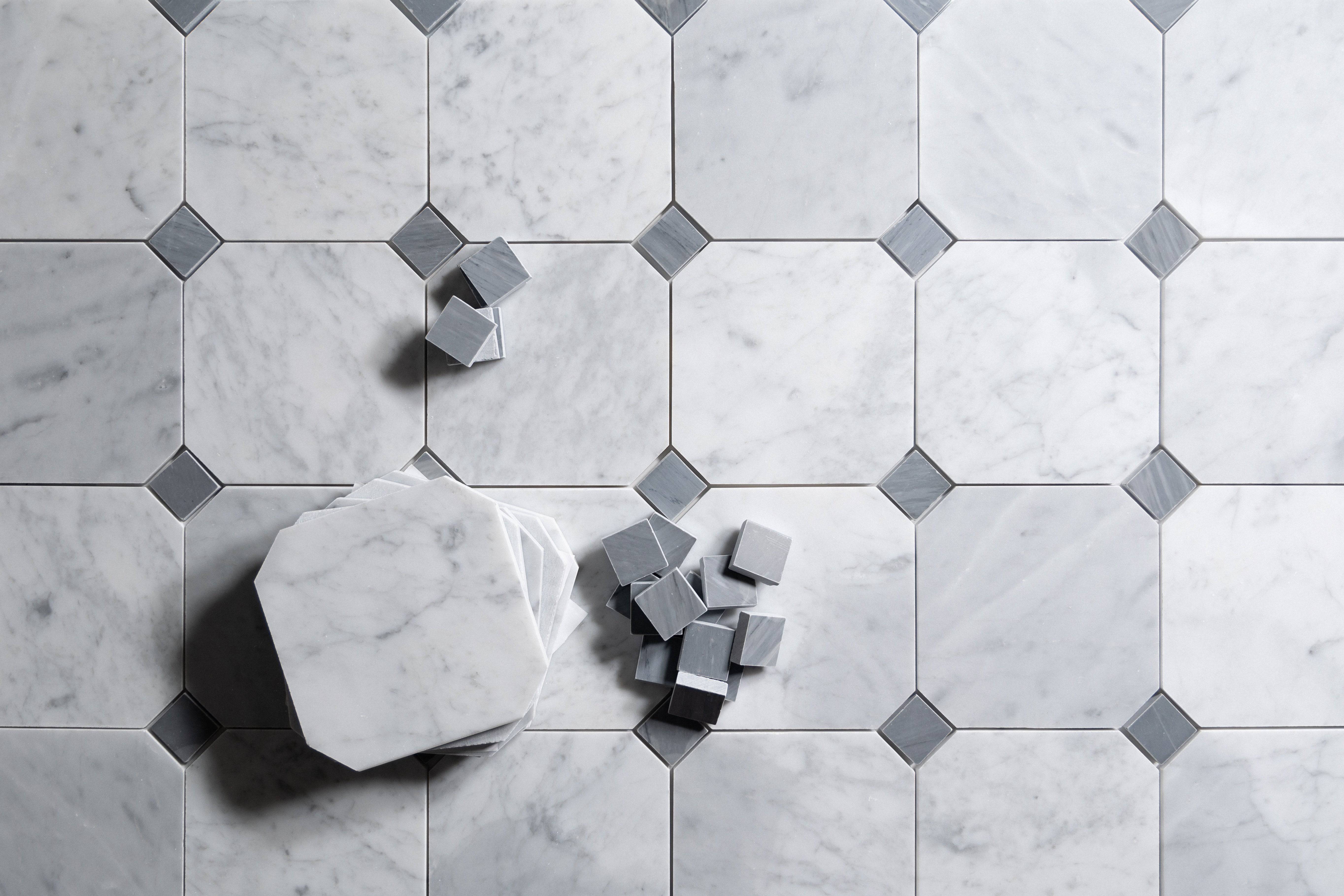 Venatino Carrara Octagon - Castelli Marble