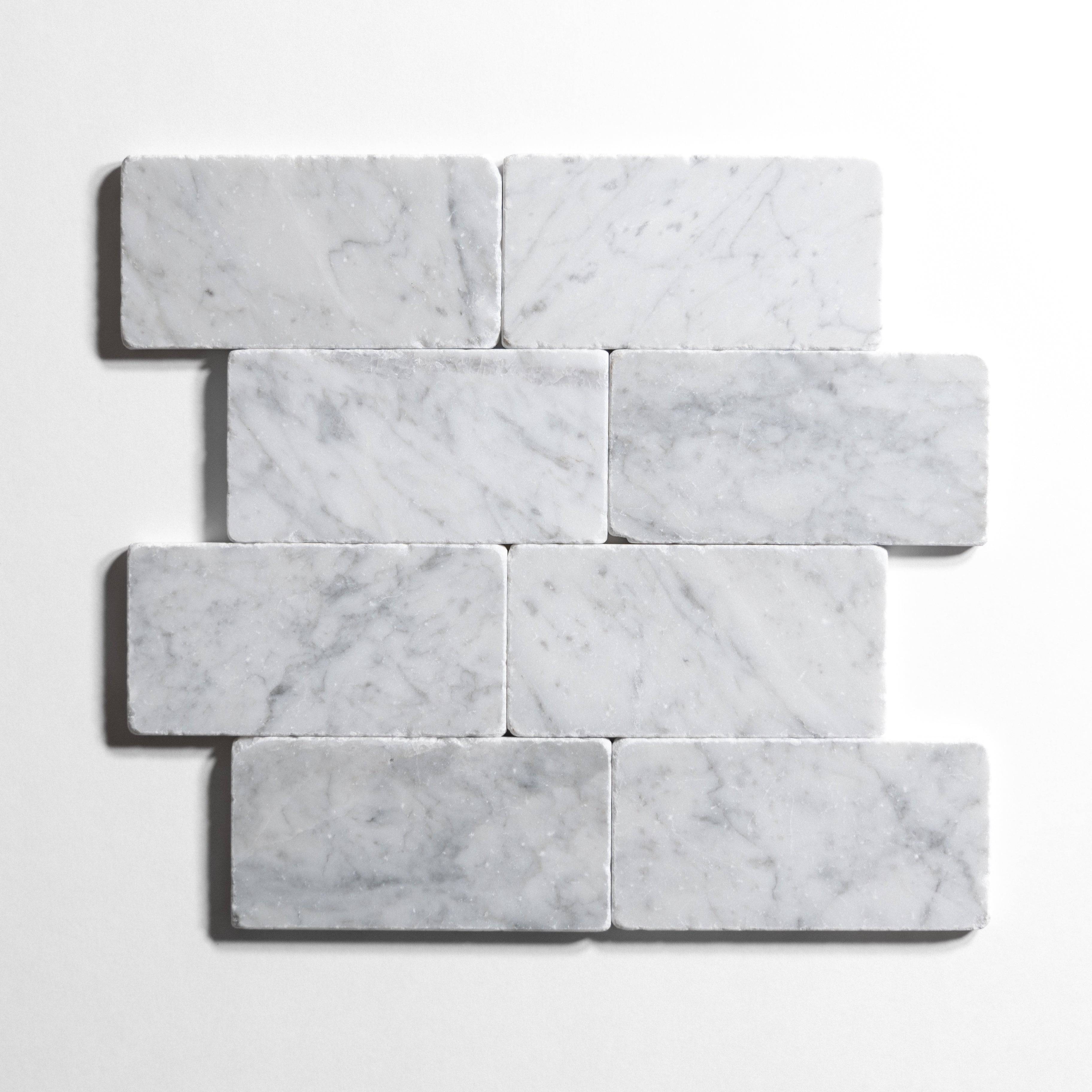 Ventino Carrara 3"x6" Tumbled - Castelli Marble