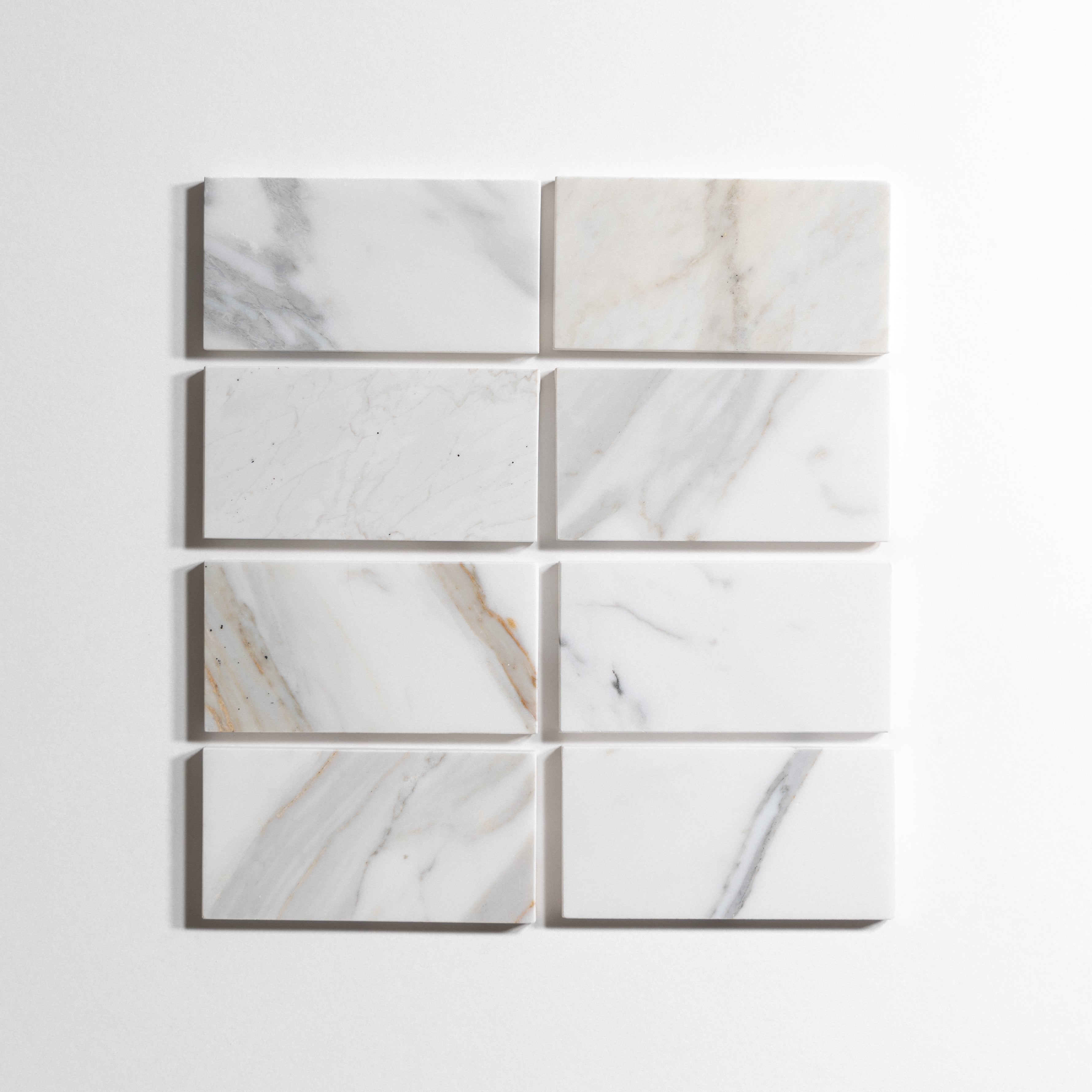 Calacatta 3" x 6" Marble Tiles