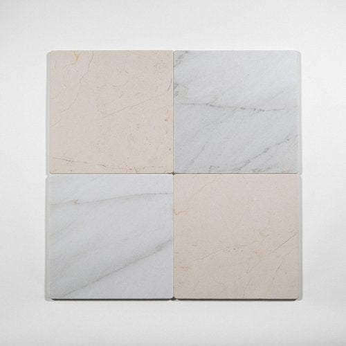 Calacatta Colorado Cream and White Marble Tile