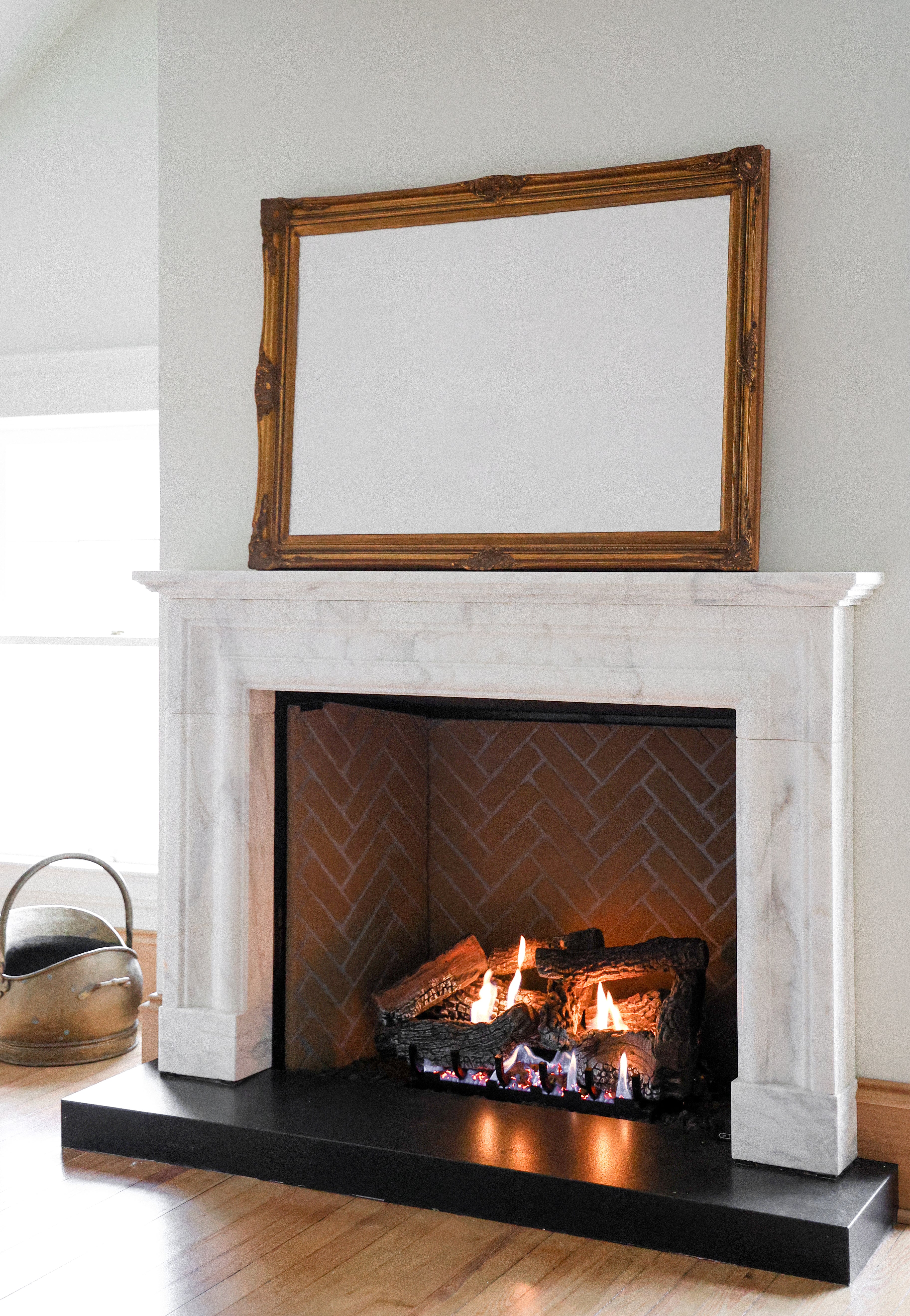 Calacatta Marble Fireplace