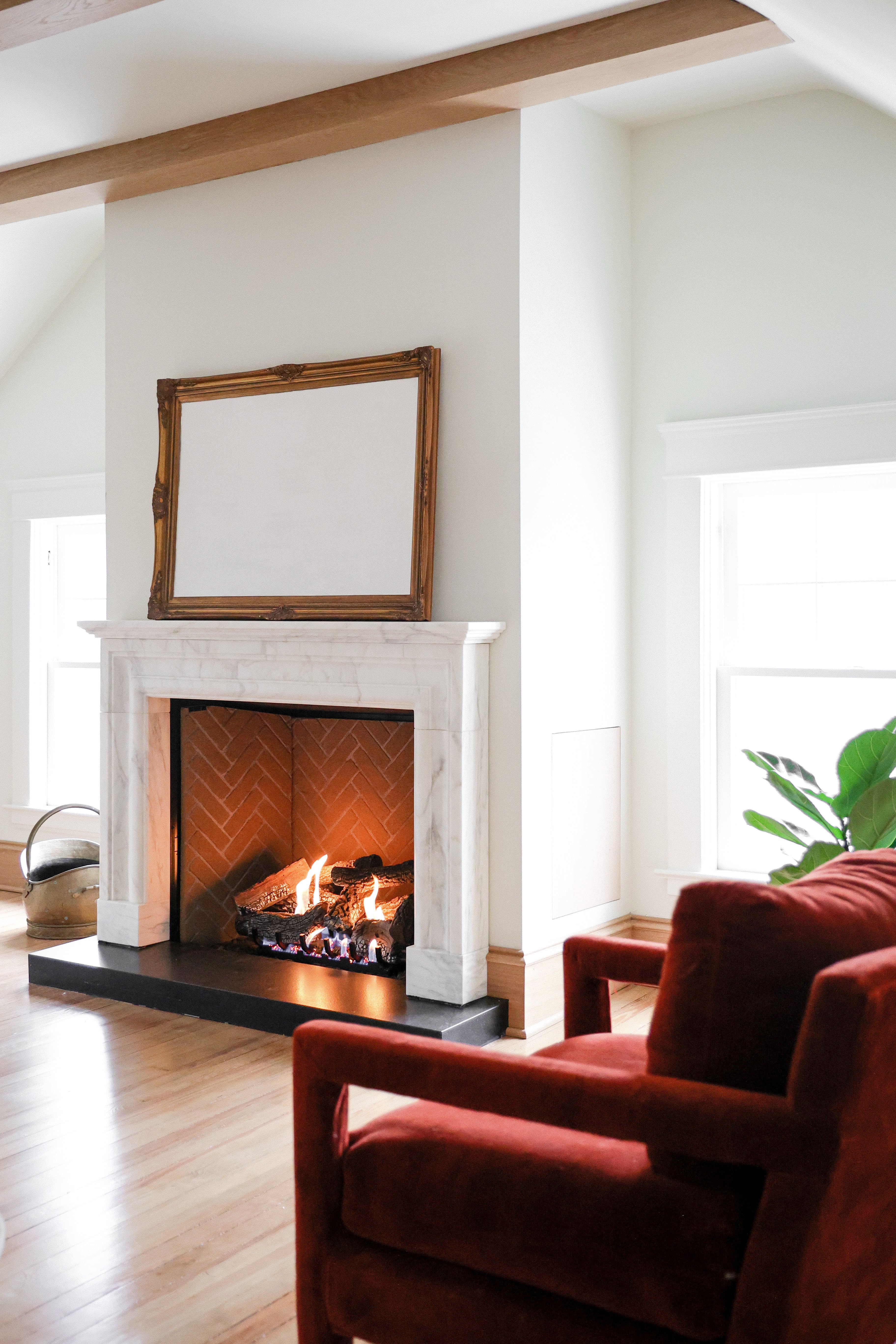 Calacatta Marble Fireplace
