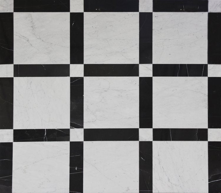 Carrara and Nero St. Gabriel Inlay Pattern