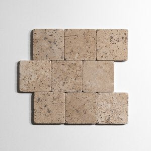 Chocolat 4" x 4" Limestone Tiles