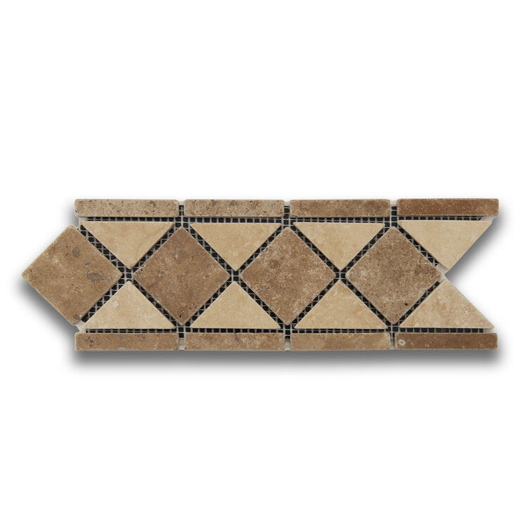 Chocolat / Durango Greek Border - Castelli Marble