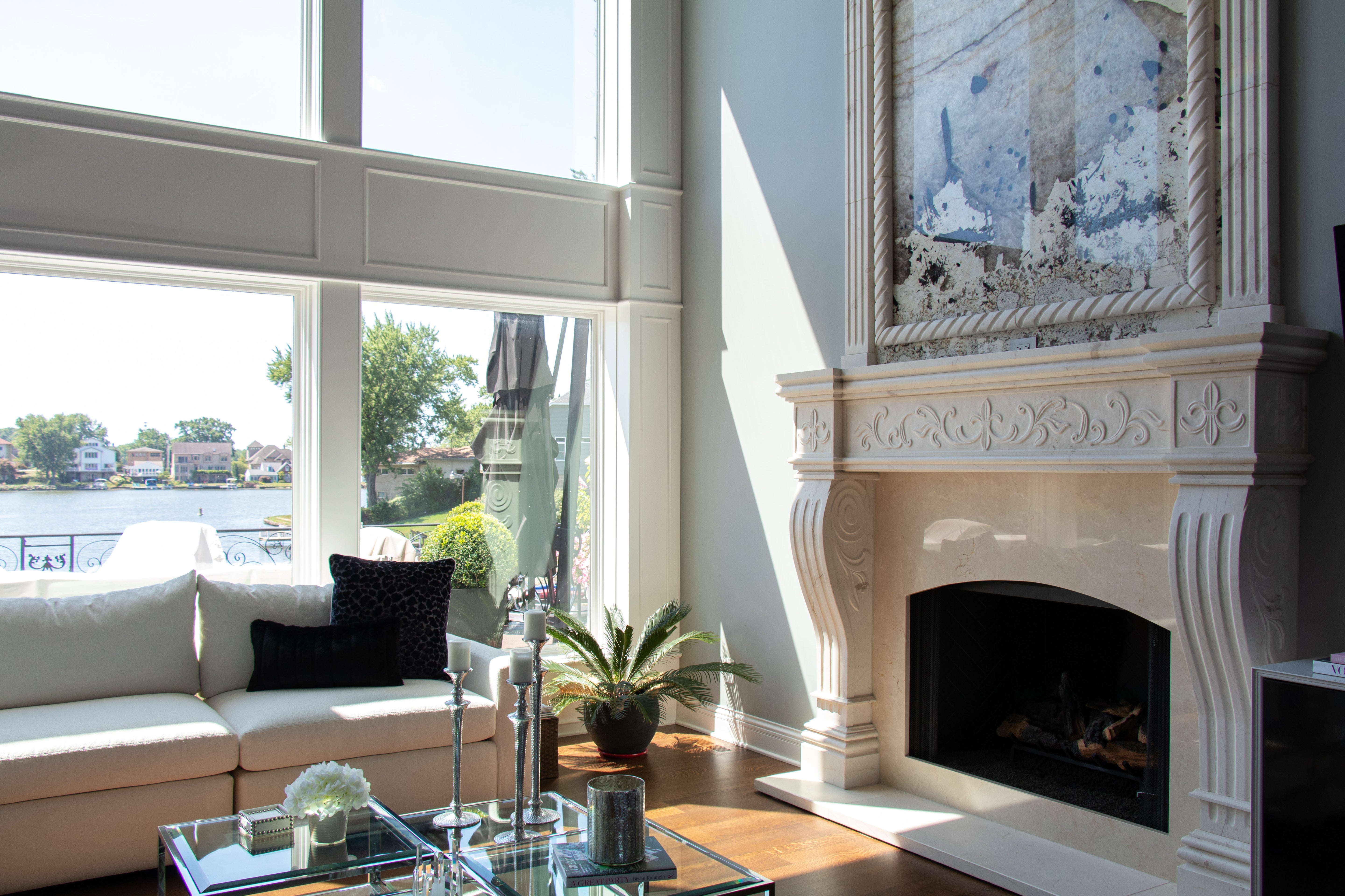 Crema Marble  90” x 75”