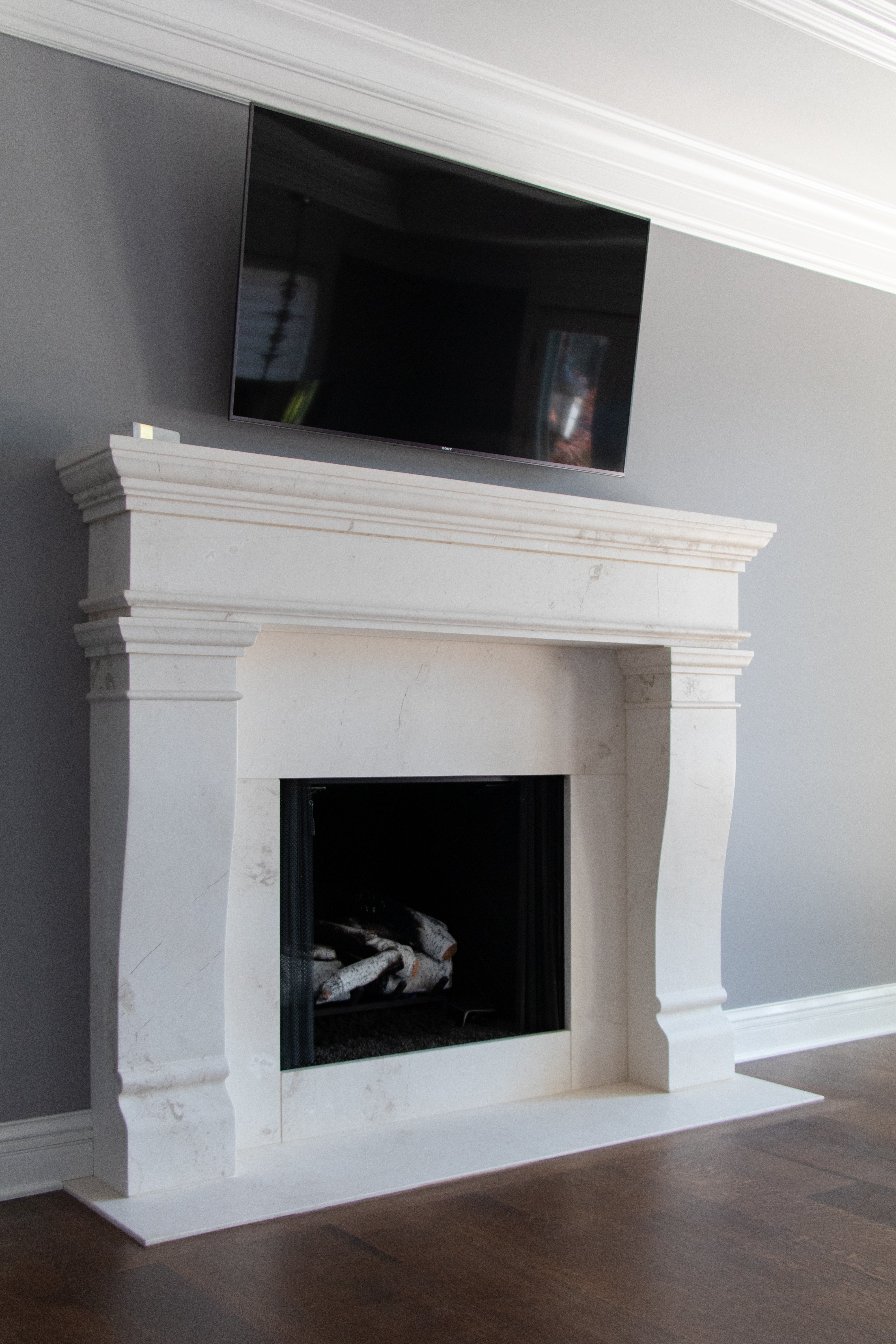 Crema Marble 78” X 65”
