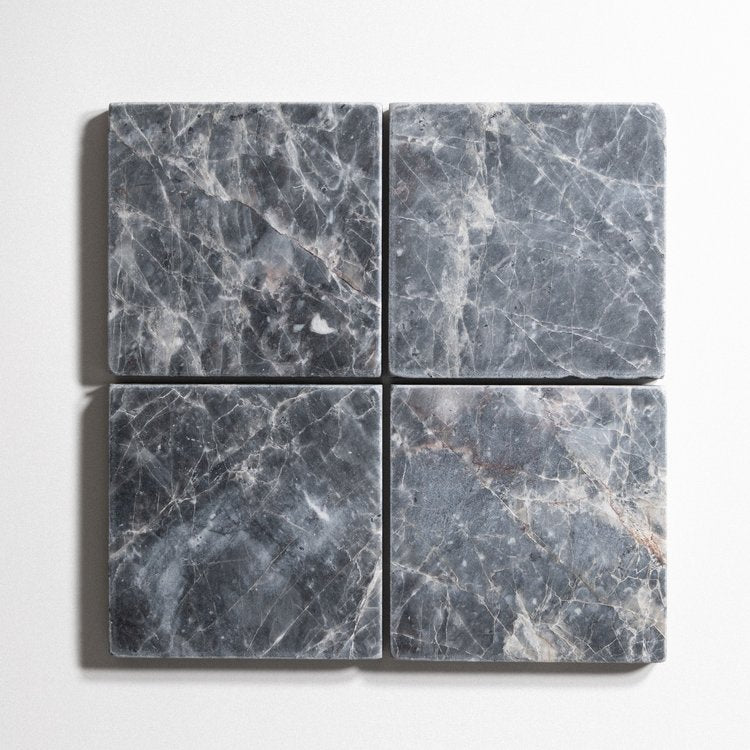 Crema & Riviera 6" x 6" Tumbled Pavers - Castelli Marble