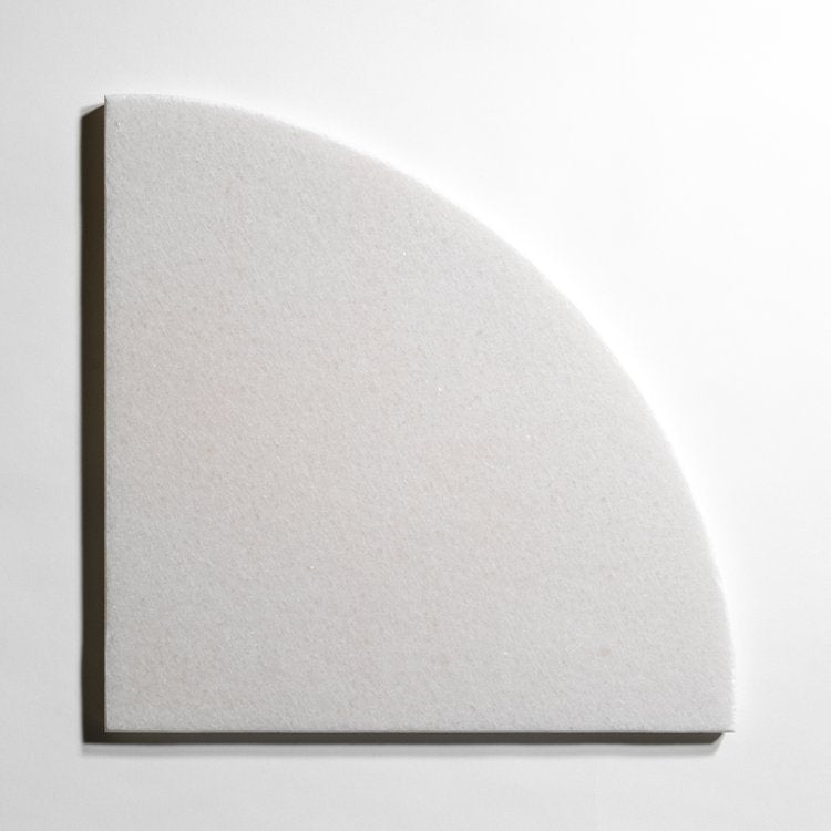 Crystal White 3/4"  20" Corner Seats Marble Curbs