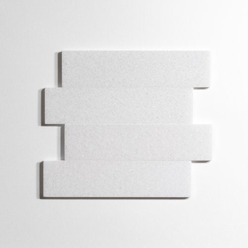 Crystal White 3" x 12" Marble Tiles