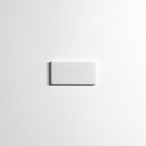 Crystal White 3" x 6" Marble