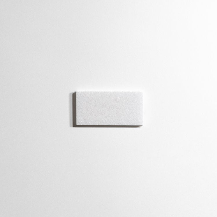 Crystal White 3" x 6" Marble Tiles