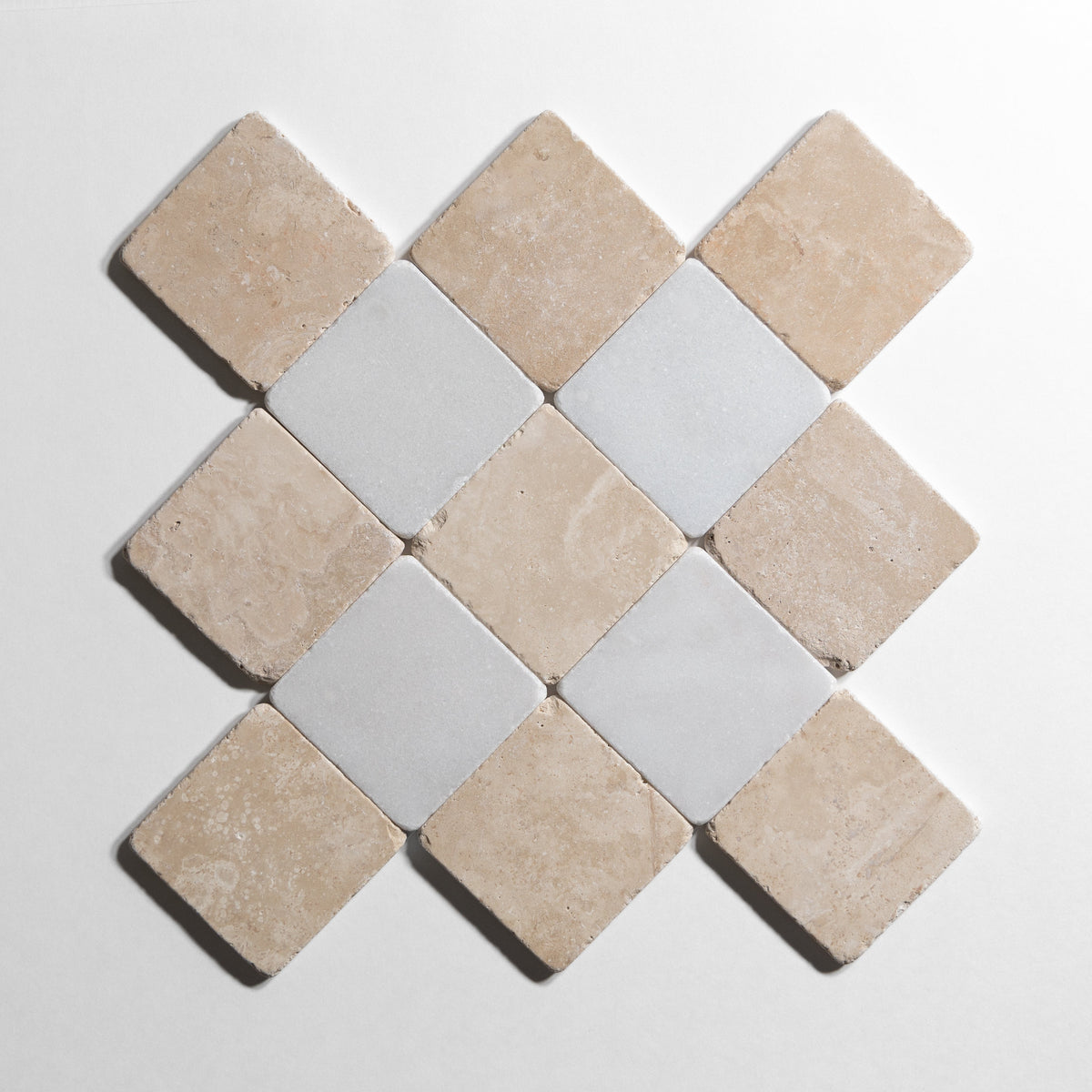 Durango Tumbled Combinations | Durango Tumbled Checkered Marble Tile ...