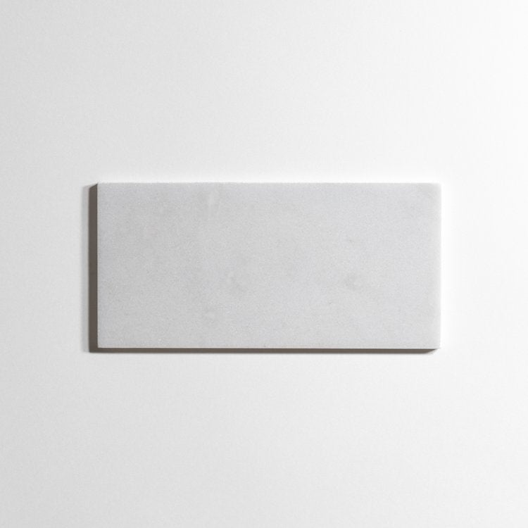 Glacier White 6" x 12" Marble Tiles