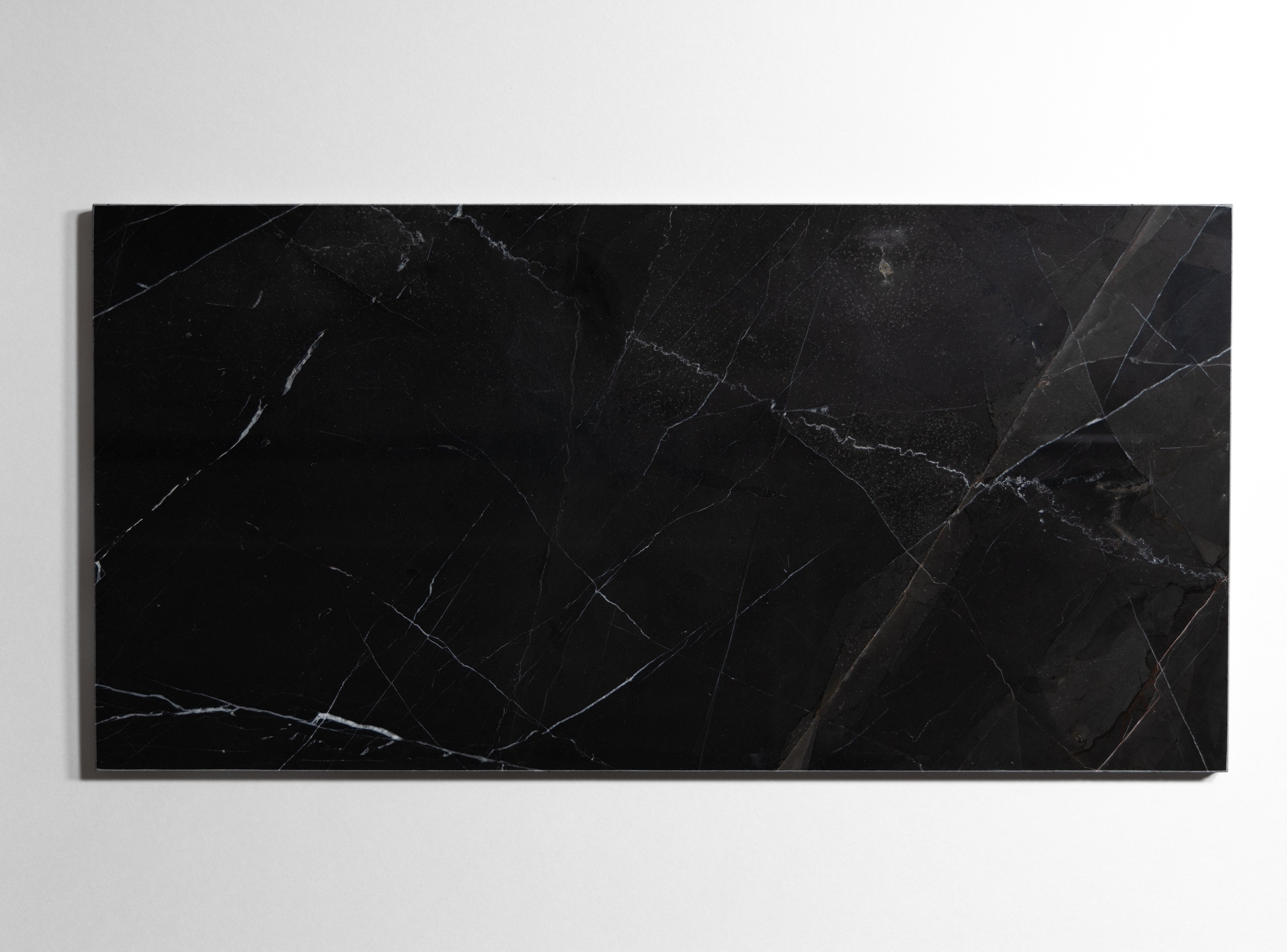黒*ぎ様 Alessandro Grimoldieu for TomRebl 2 Nero St. Gabriel 12x24 in USA | Black Marble Tiles by Castelli