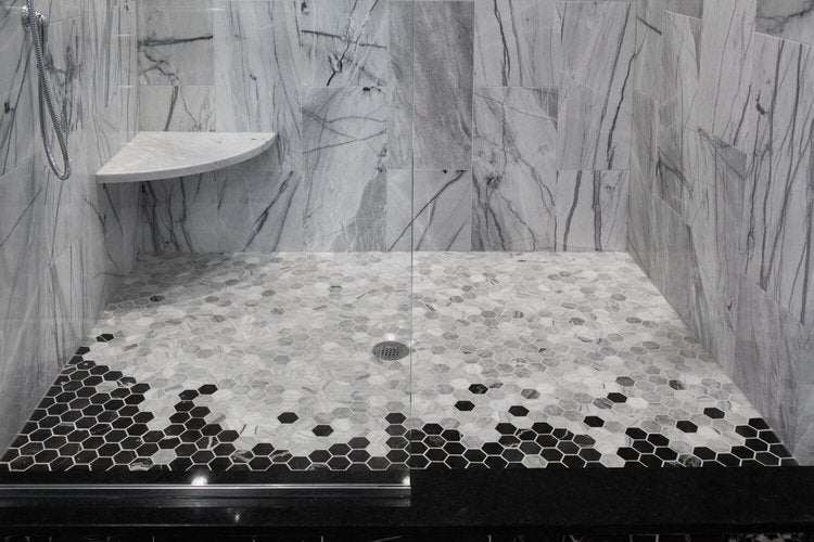 Nero St. Gabriel Hexagon Marble Tile