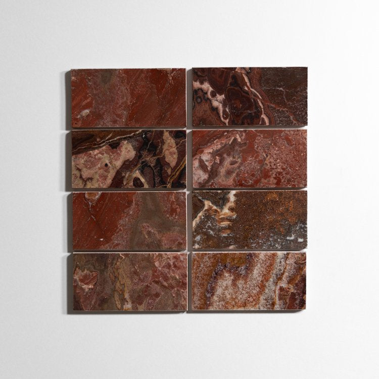 Red Onyx 3" x 6" Marble