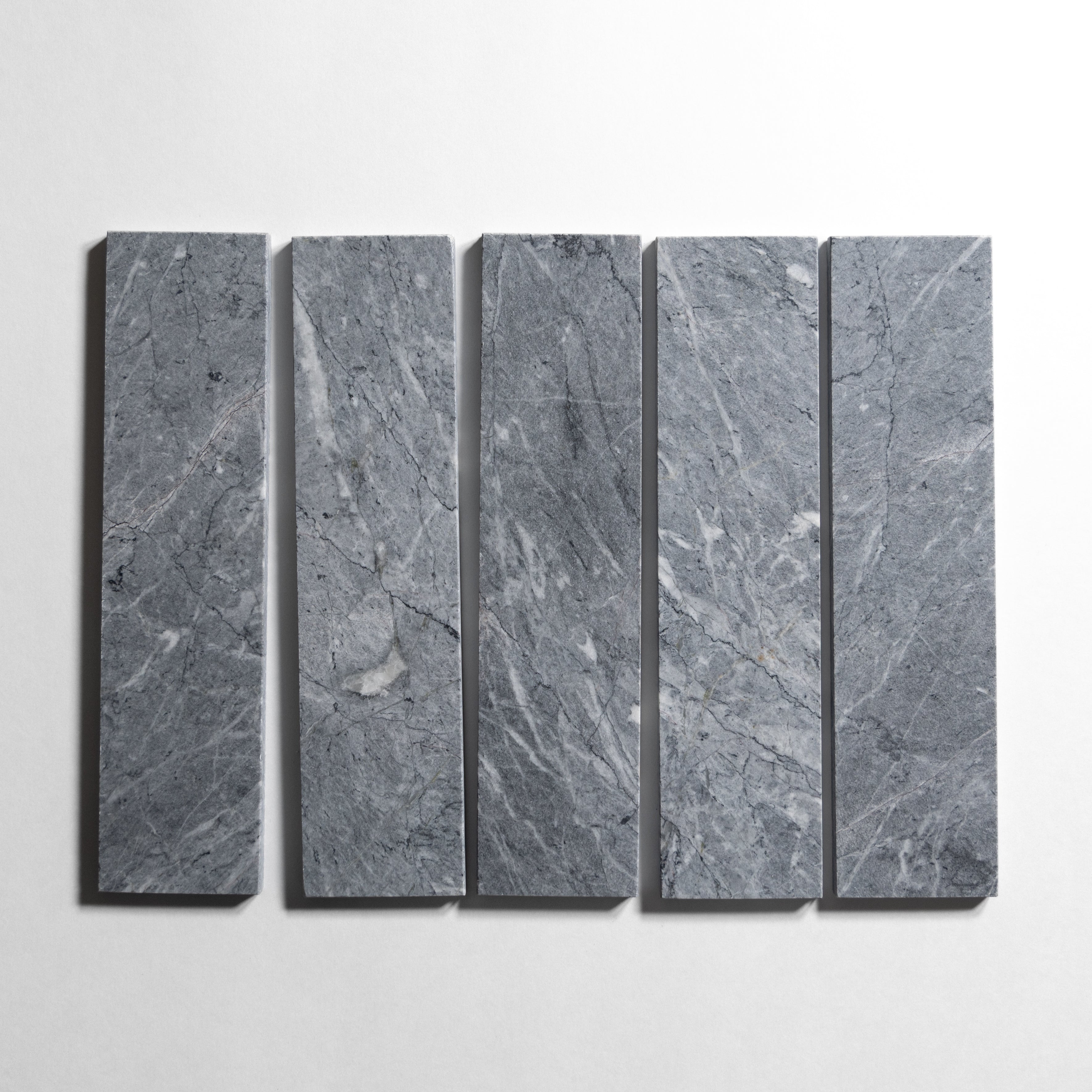Riviera Gray 3" x 12" Marble Tile