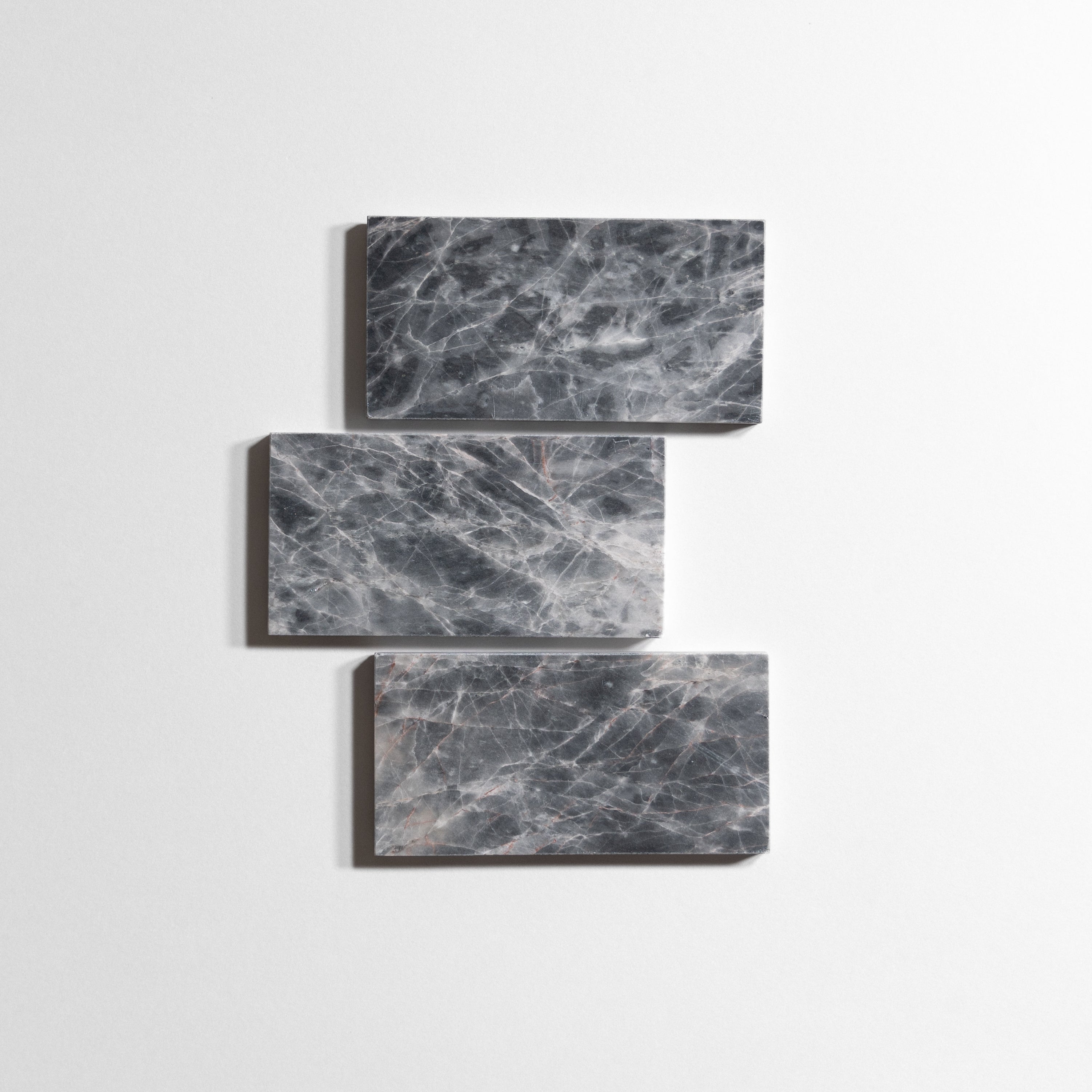Riviera Gray 3" x 6" Marble Tile